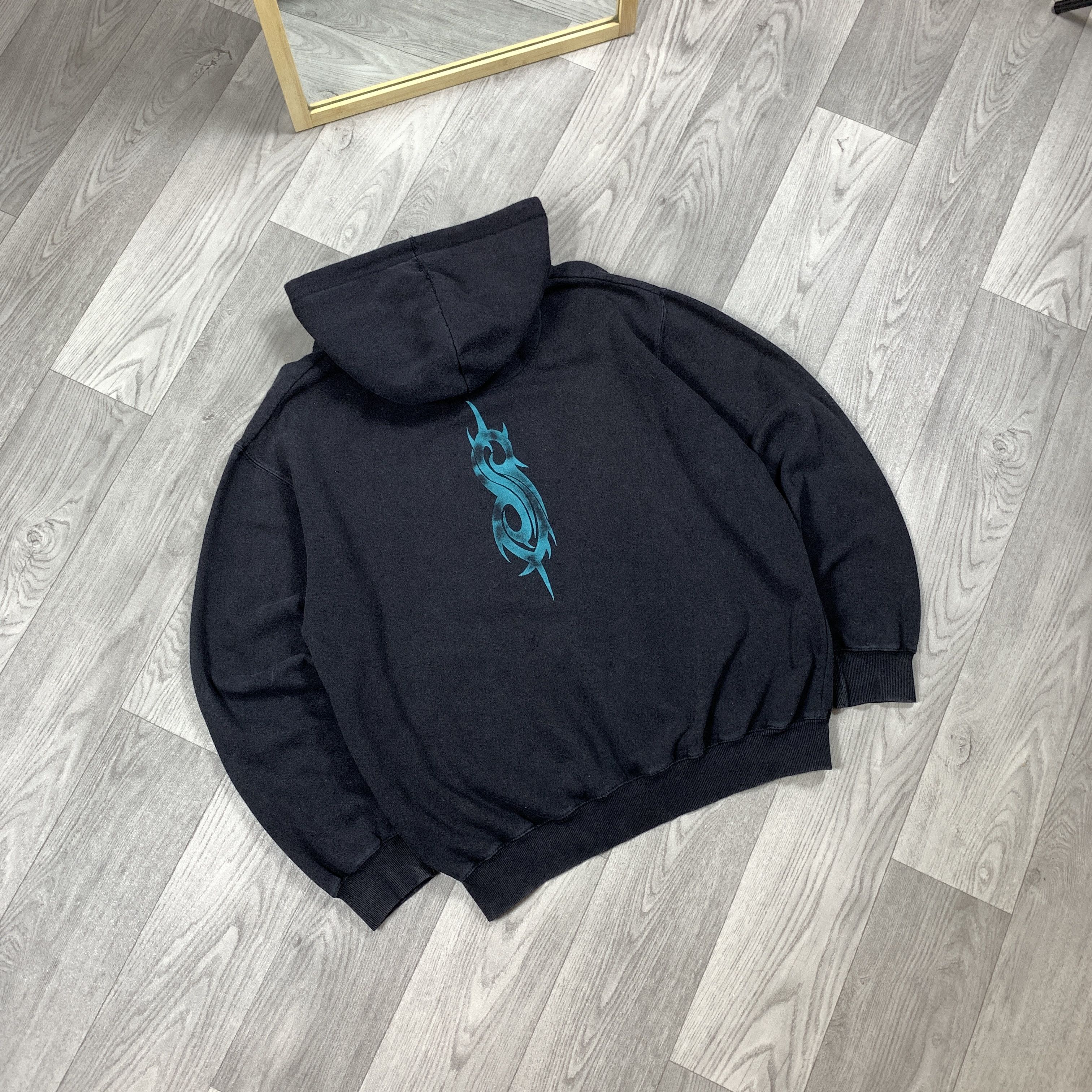 Slipknot Vintage Slipknot 90s Black Rock Band Graphic Hoodie Sweat XL Size US XL / EU 56 / 4 - 4 Thumbnail