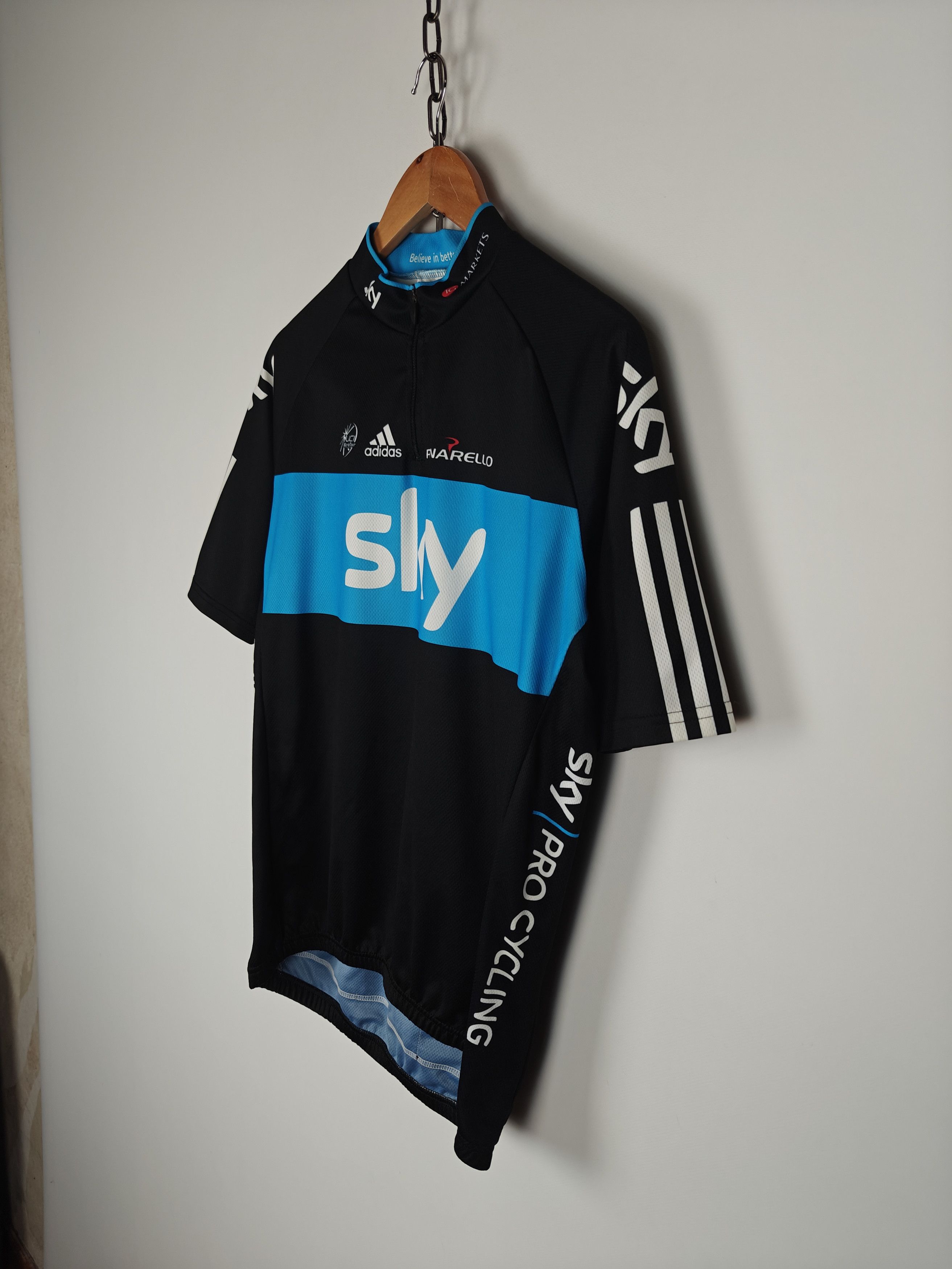 Adidas Adidas Pinarello Sky Jersey T-Shirt Zip Pro Cycling size L Size US L / EU 52-54 / 3 - 5 Thumbnail