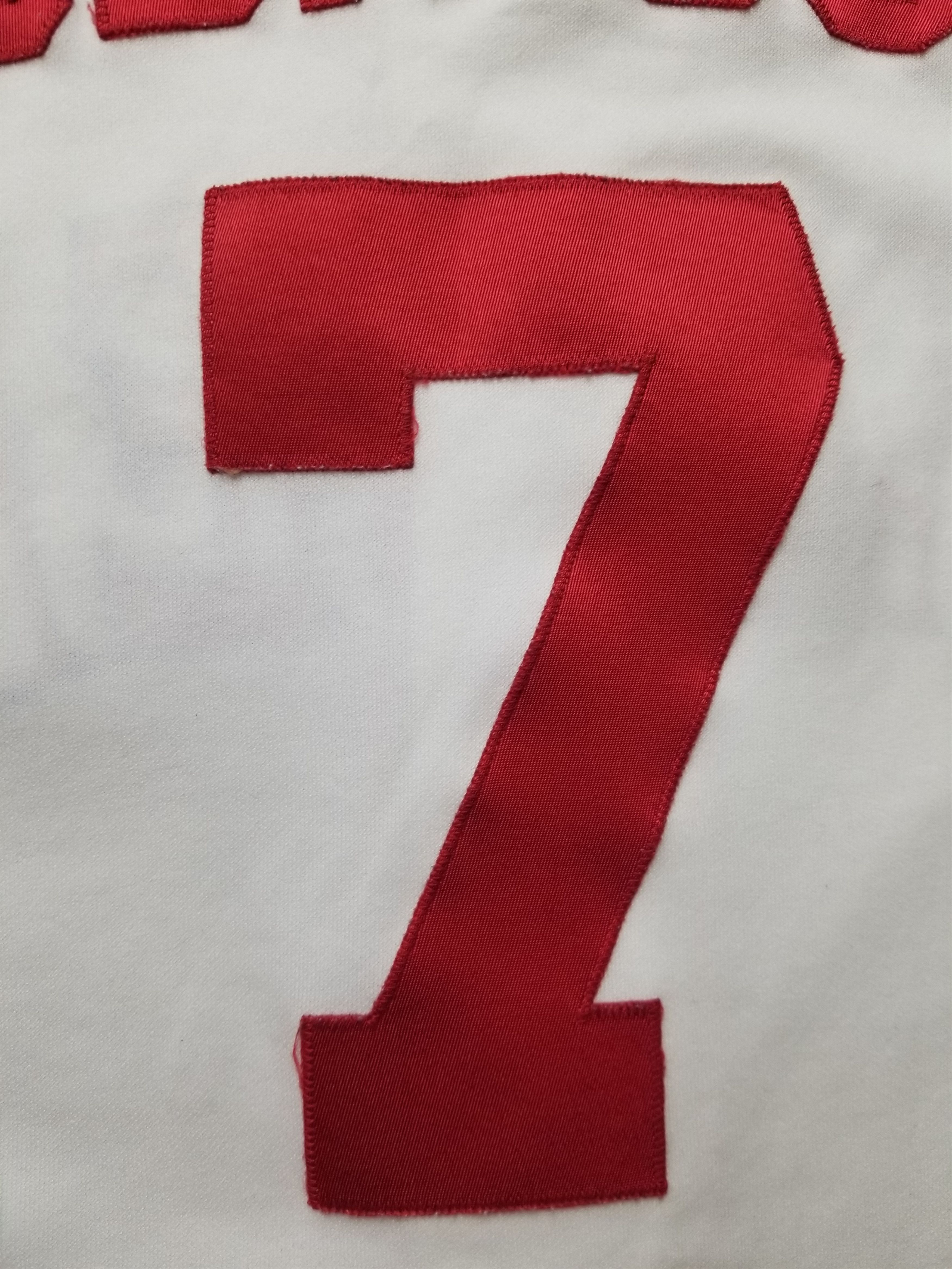Majestic VTG Rodriguez #7 Texas Rangers Majestic Sewn White Jersey Size US L / EU 52-54 / 3 - 7 Thumbnail