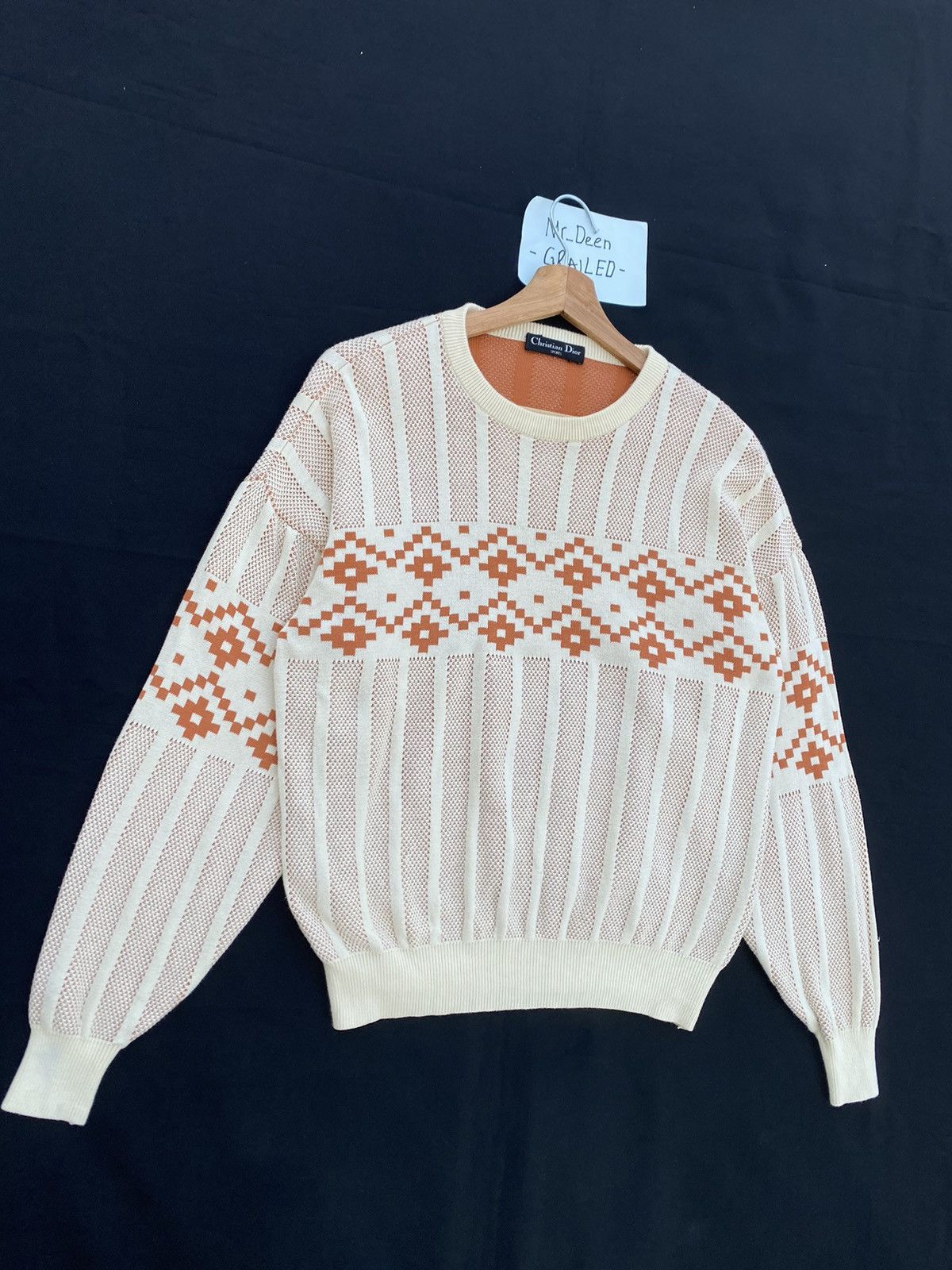 Christian Dior Monsieur Rare Vintage Christian Dior Sports Knitwear Sweater Size US M / EU 48-50 / 2 - 2 Thumbnail