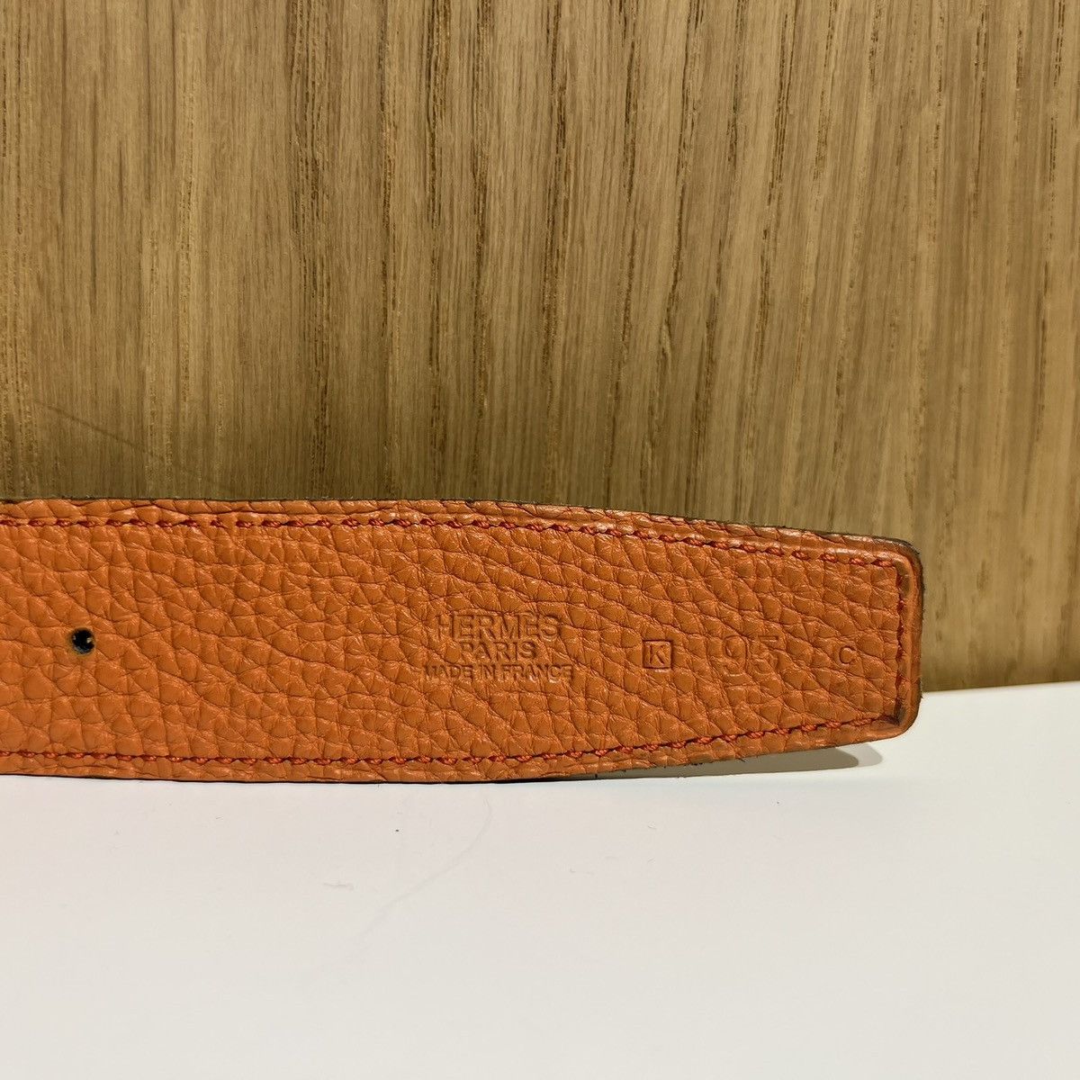 Hermes 🔹H logo Buckle Reversible Leather Belt Size 38 - 5 Thumbnail