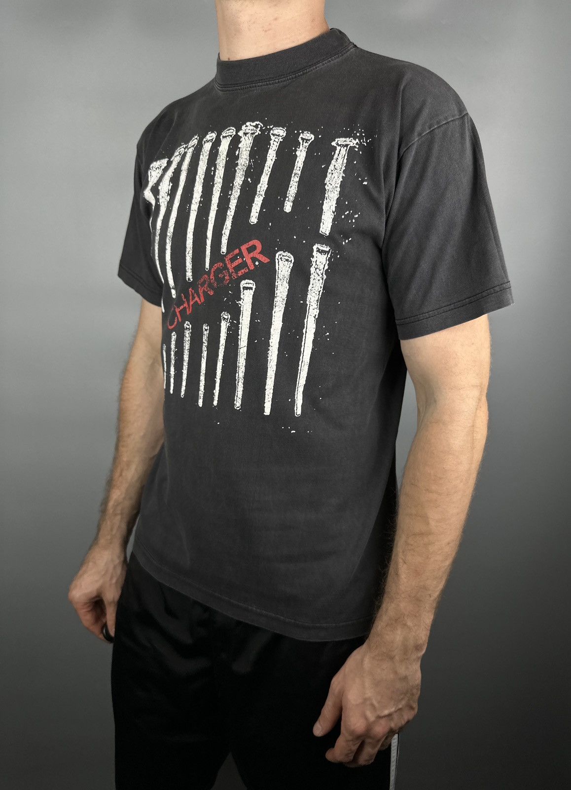 Band Tees 90s Vintage Charger Metal Nine Inch Nails Style T shirt Tee Size US M / EU 48-50 / 2 - 10 Thumbnail