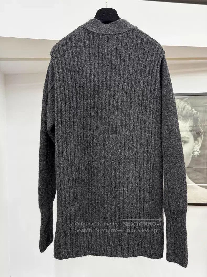 Hermes Hermes Gray Knit Cardigan Jacket Size XXS / US 00 / IT 34 - 3 Thumbnail
