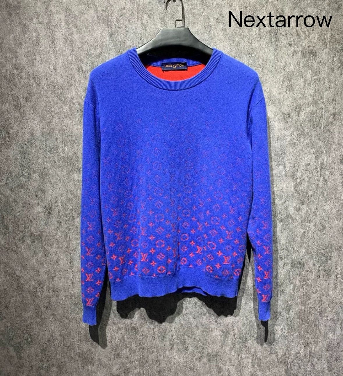 Louis Vuitton Louis Vuitton Red blue gradient knitted sweater Size US L / EU 52-54 / 3 - 1 Thumbnail