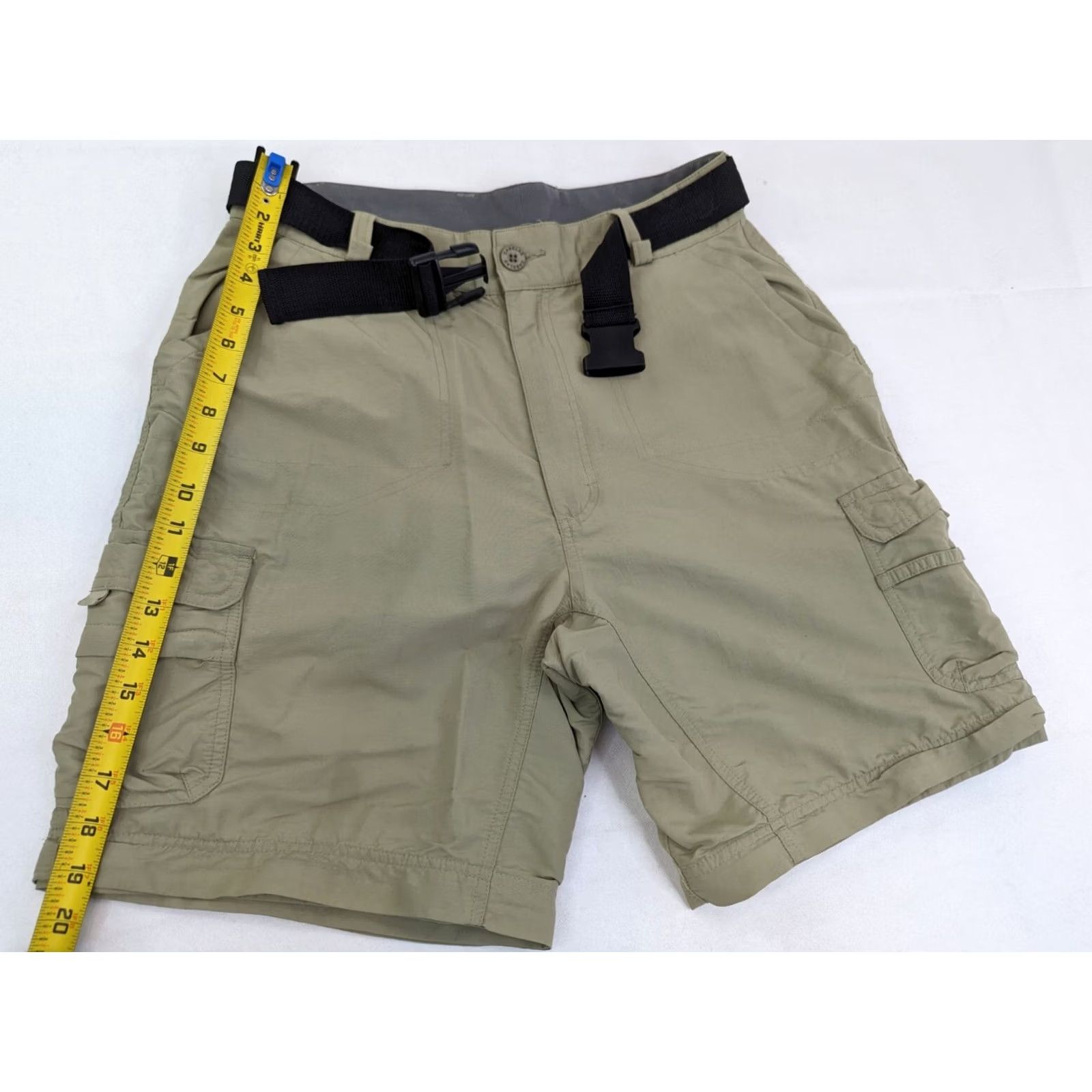 Vintage Cabelas Cargo Pants, 34x28, Khaki Nylon, Convertible, Belt, Regular, Men, 36 TAG/28 True, Outdoor, Vintage: No Size US 34 / EU 50 - 7 Thumbnail
