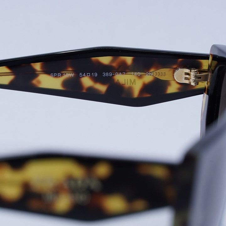 Prada Prada PR15WS 3890A7 Sunglasses Black/Medium Tortoise Square Size ONE SIZE - 6 Thumbnail