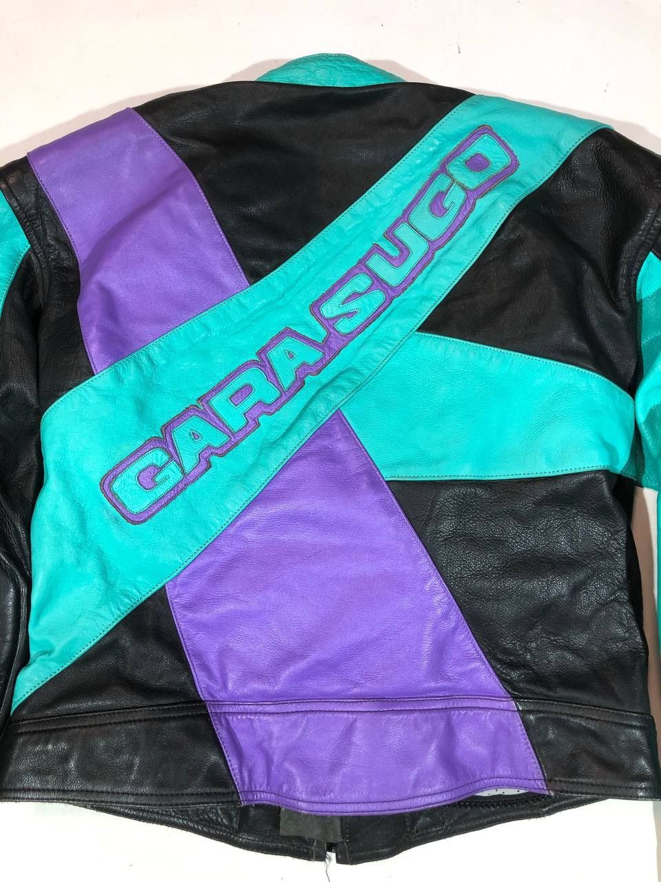 Other Cara Sugo Leather Moto Racing Jacket Vintage Size US M / EU 48-50 / 2 - 9 Thumbnail