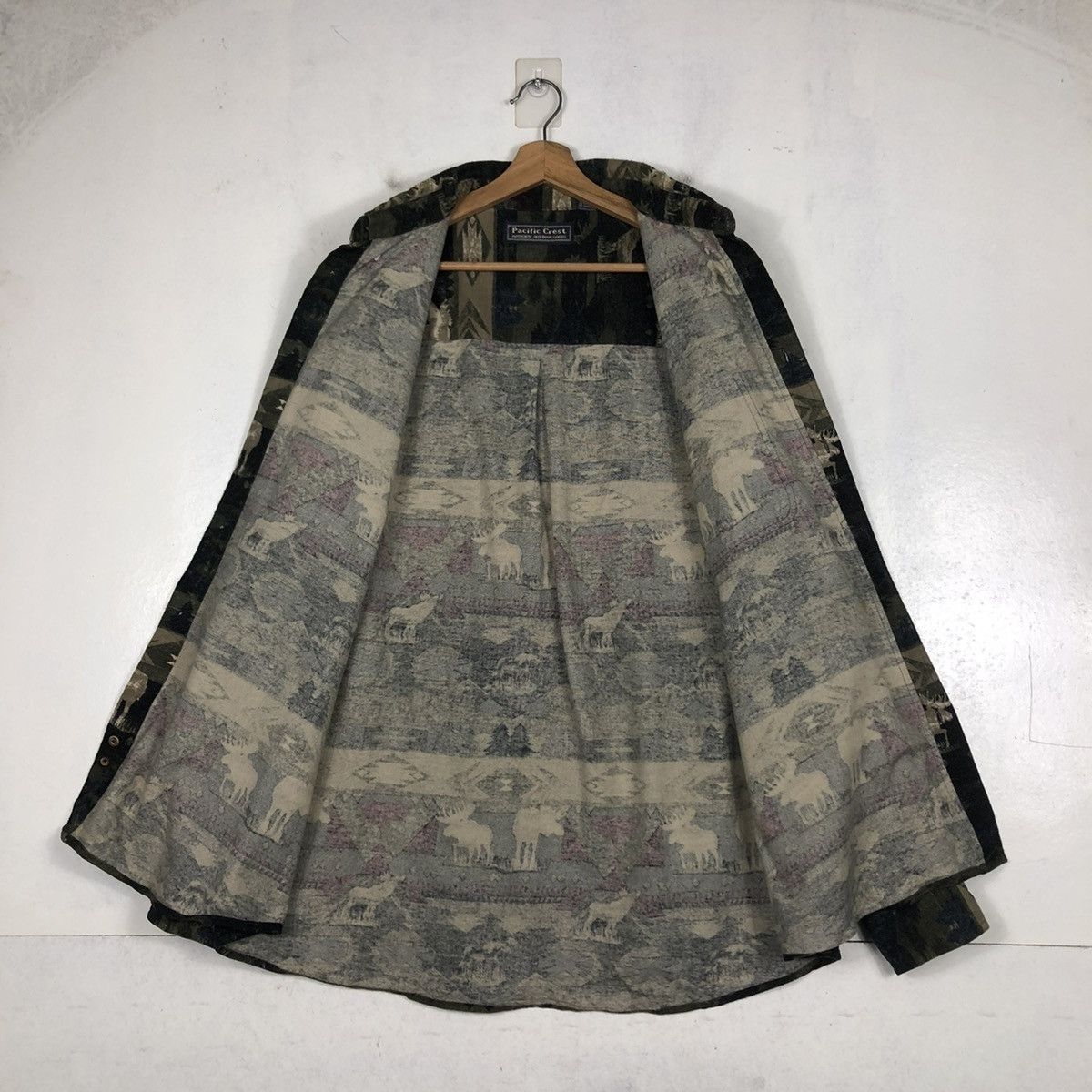 Japanese Brand × Vintage 📌VINTAGE CAMOUFLAGE SHIRT JACKET INDIGO PACIFIC CREST Size US XL / EU 56 / 4 - 14 Thumbnail
