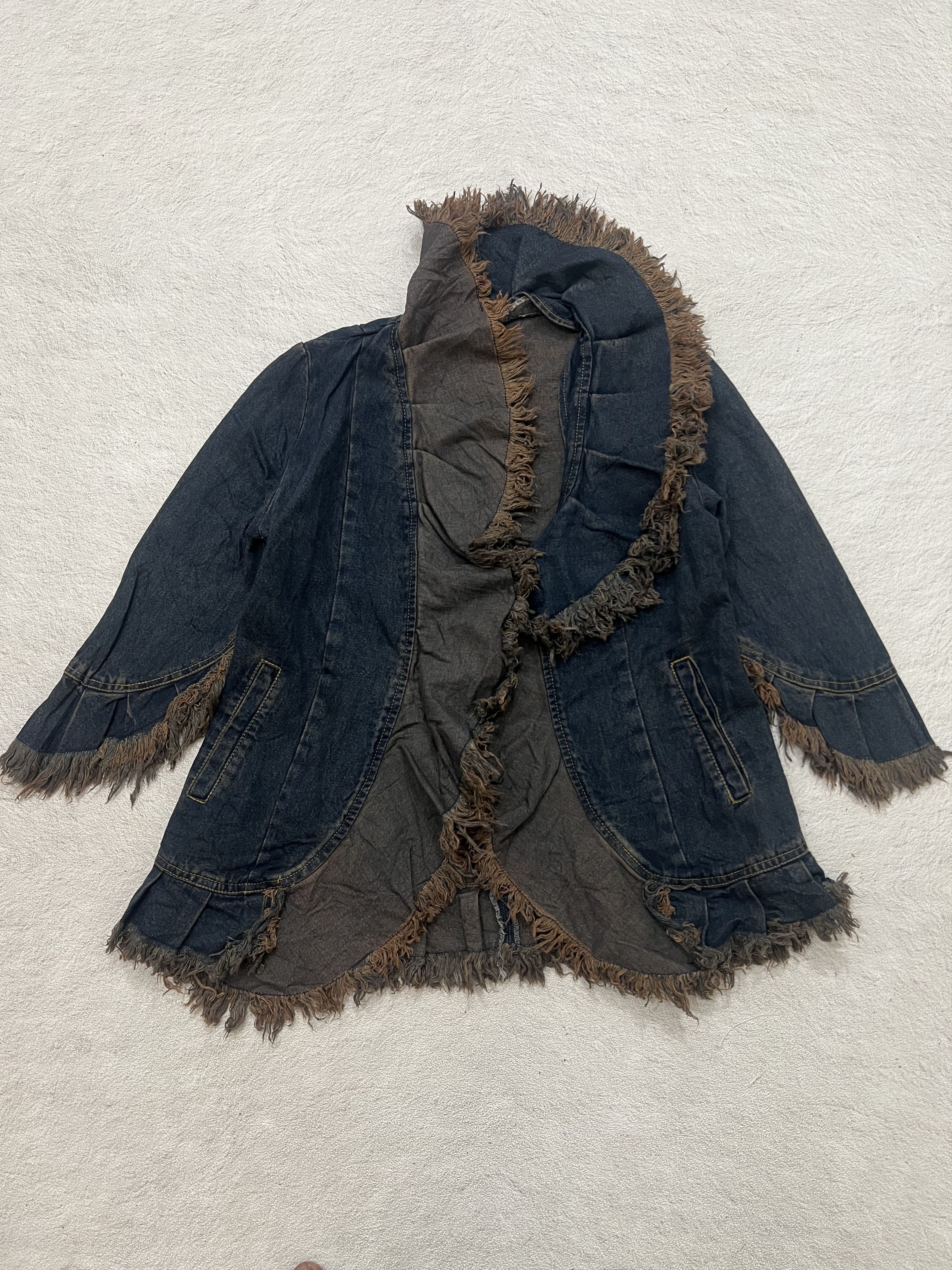 Japanese Brand 2000s Archival Y's Tornado Fur Jeans Vkei y2k Lgb Ifsix Size US S / EU 44-46 / 1 - 1 Thumbnail