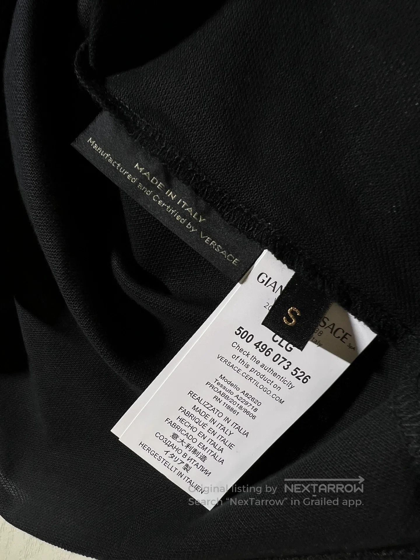 Versace VERSACE Men's Collared Short Sleeve T. Size US S / EU 44-46 / 1 - 8 Thumbnail