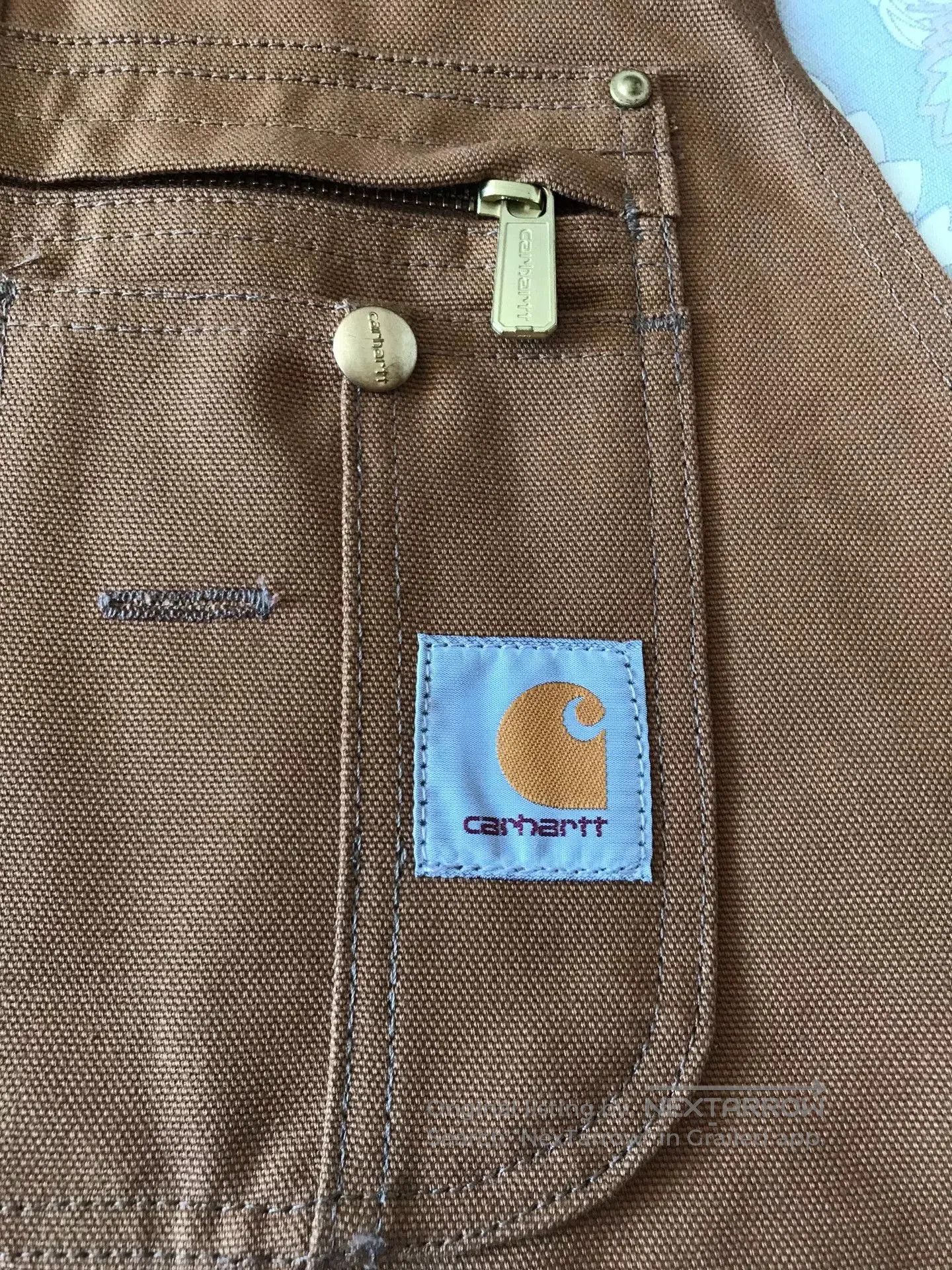 Carhartt Carhartt R37 Brown Canvas Overalls W38L32. Size US 38 / EU 54 - 5 Thumbnail