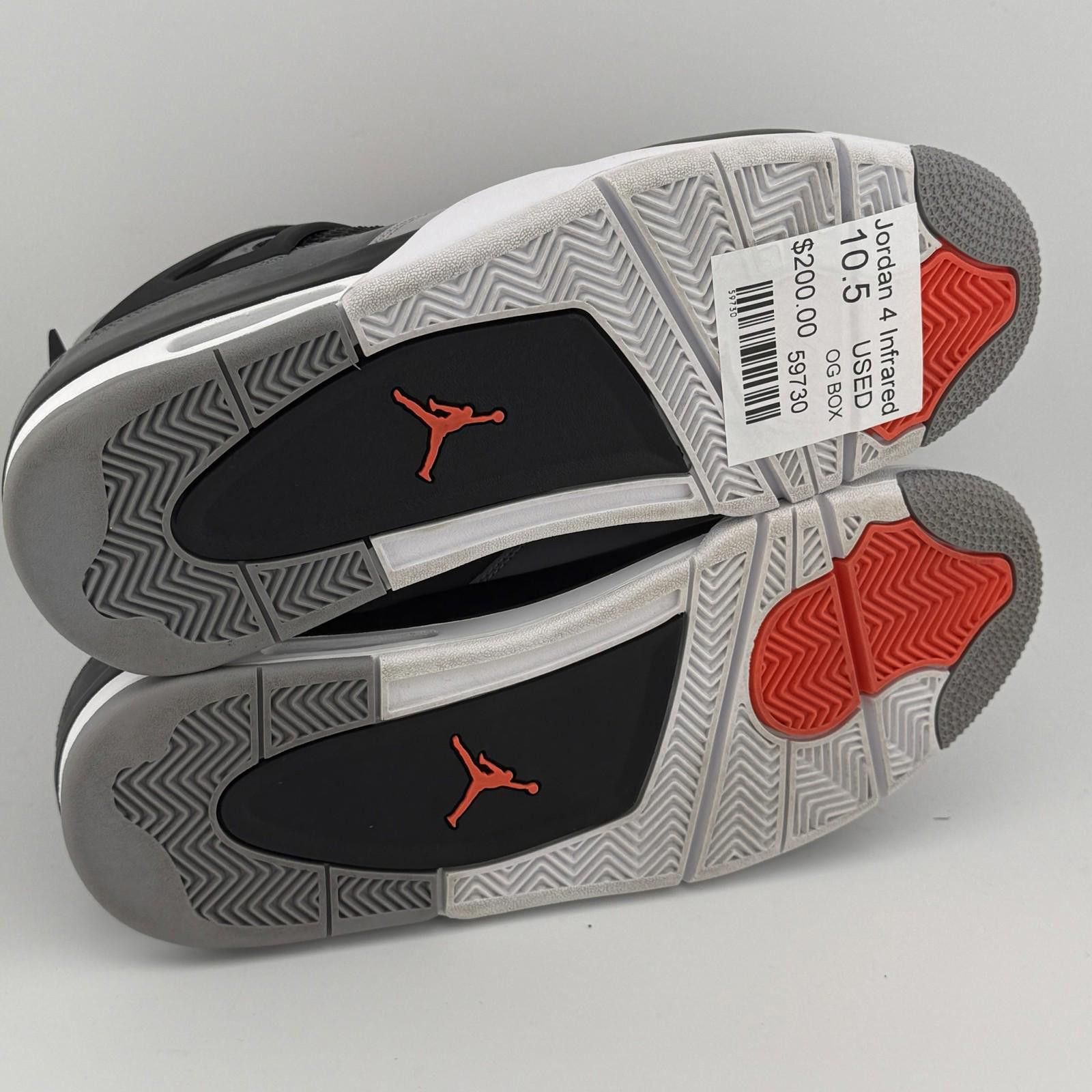 Jordan Brand Jordan 4 Infrared 10.5 Used OG Box Size US 10.5 / EU 43-44 - 5 Thumbnail