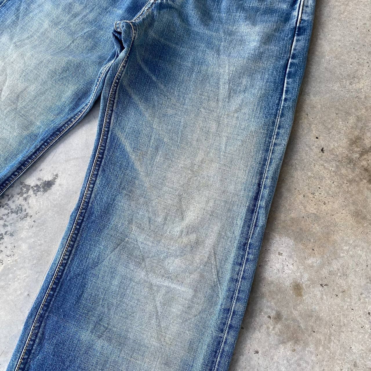 Lee Vintage 90s LEE RIDERS SELVEDGED Loose Denim Grunge Bluewash Size US 28 / EU 44 - 5 Thumbnail