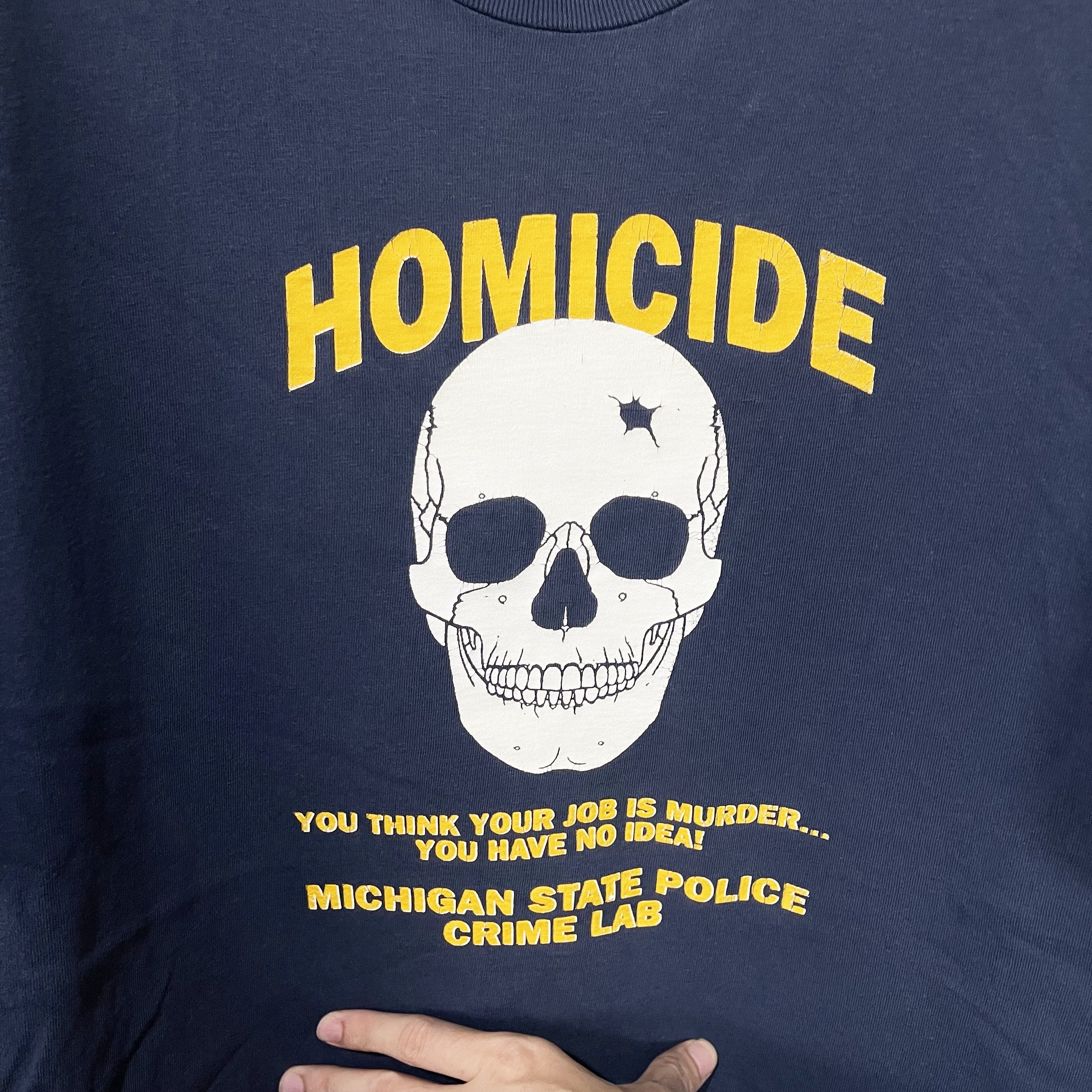 Vintage Vintage Michigan State Police Crime Lab T-Shirt Size US L / EU 52-54 / 3 - 2 Thumbnail