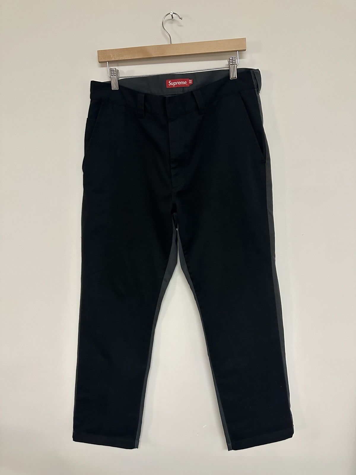 image of Supreme Split Work Pant Size 32 in Black/Gray, Men's