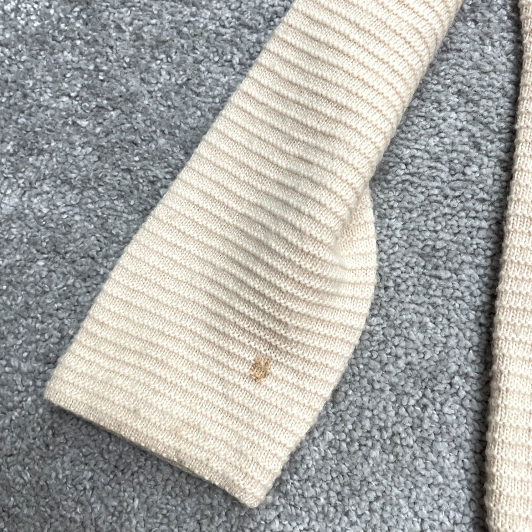 J.Crew VINTAGE J. Crew Wool Blend Pullover Sweater Womens Small Beige Rib Stitch Dolman Sleeve Size S / US 4 / IT 40 - 6 Thumbnail