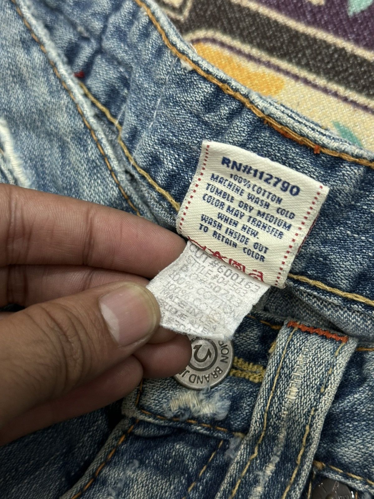 True Religion Vintage True Religion Woodstock Tour Patches Denim Pant Size US 26 / EU 42 - 6 Thumbnail