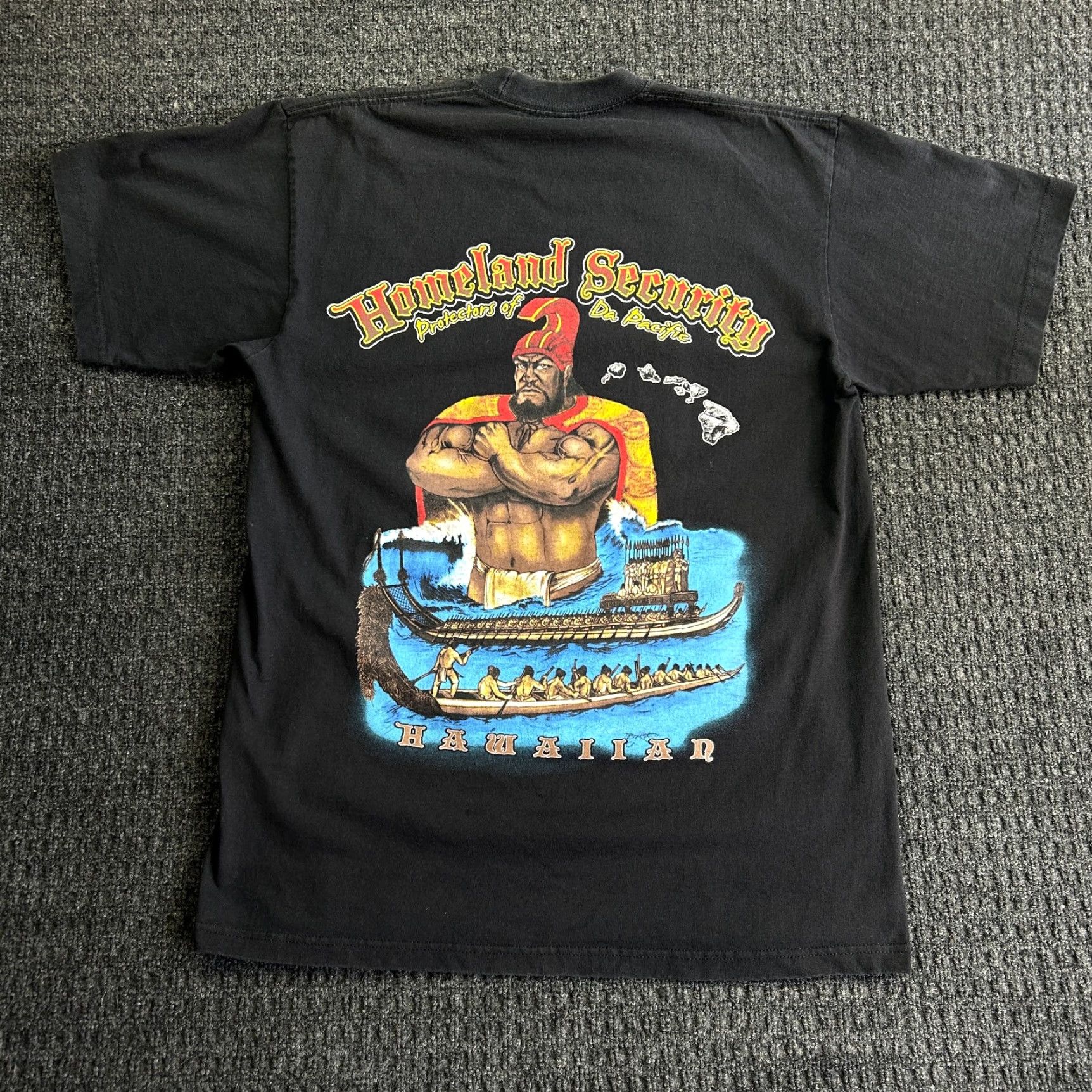 Vintage VINTAGE Hawaii Security Protectors of Da Pacific Shirt Hawaiian Shaka XL Heavy Size US XL / EU 56 / 4 - 7 Thumbnail