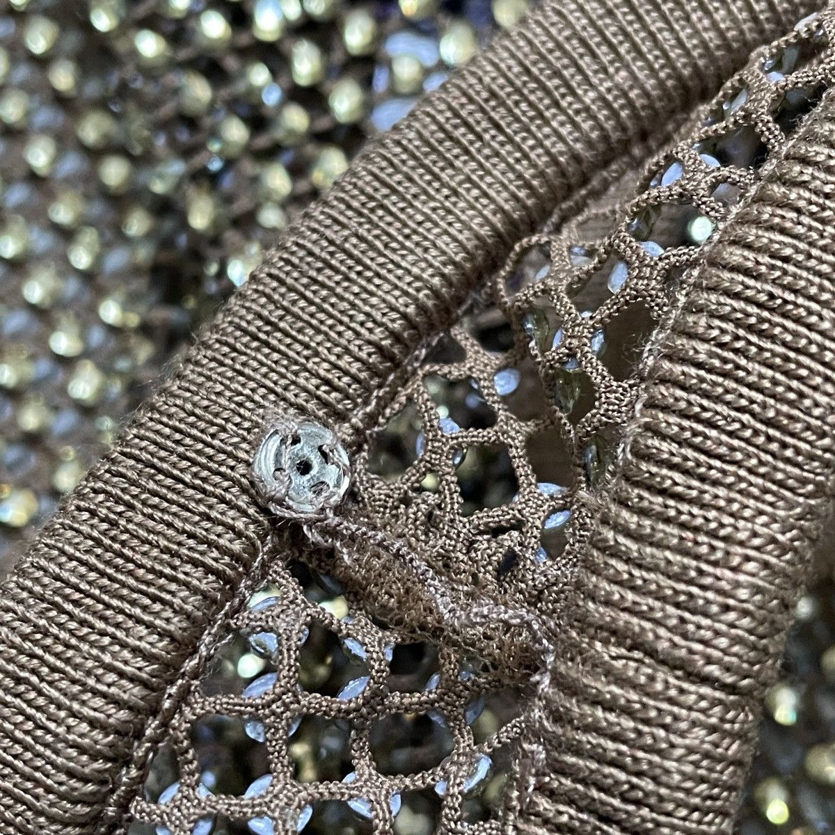Ralph Lauren Purple Label RRP 3000 $ Ralph Lauren PURPLE Label Melony Embellished Mesh Size M / US 6-8 / IT 42-44 - 14 Thumbnail