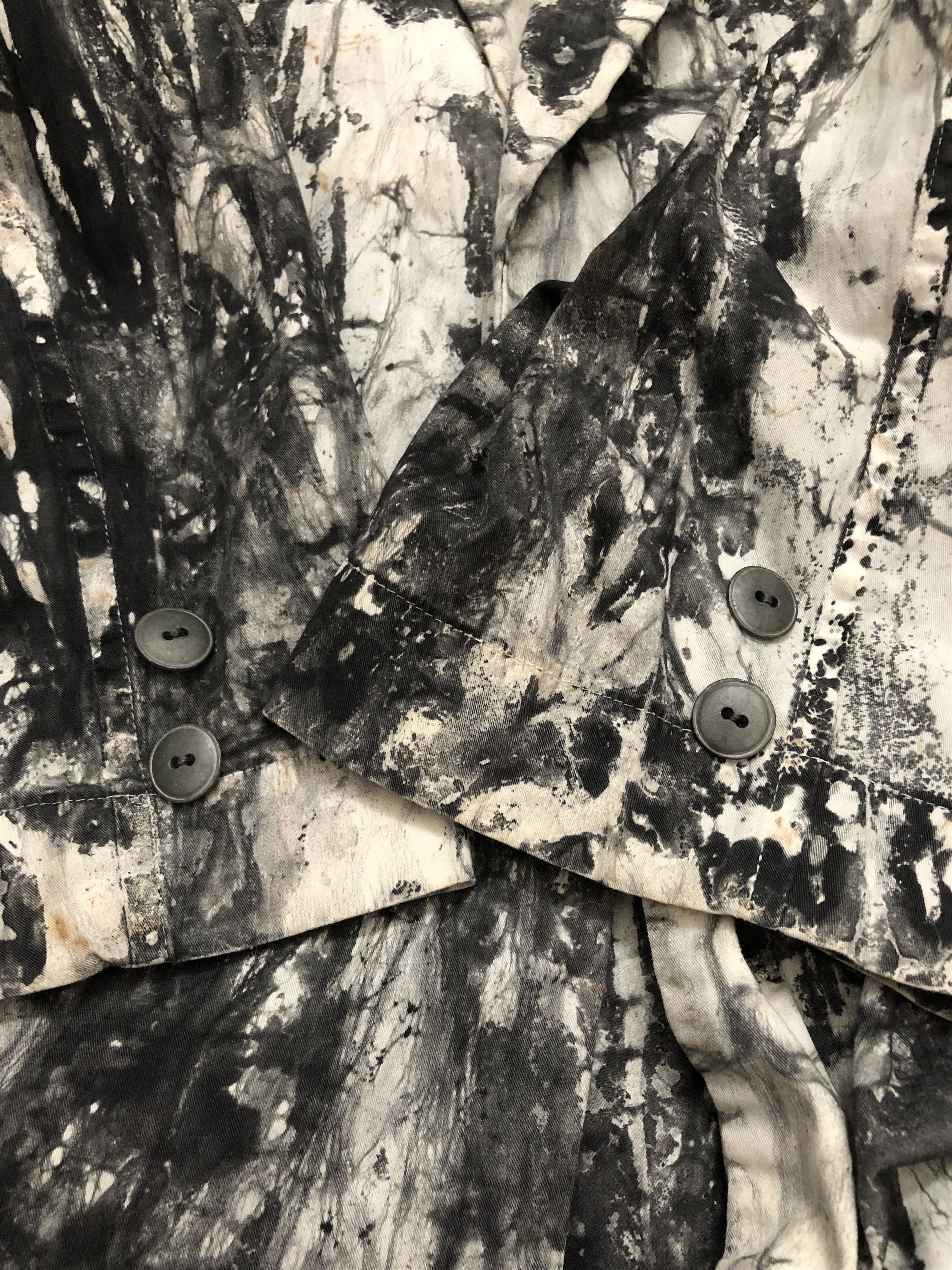 Designer × Issey Miyake SS94 Suminagashi-Dyed Cotton ISSEY MIYAKE MEN Size 50L - 17 Thumbnail