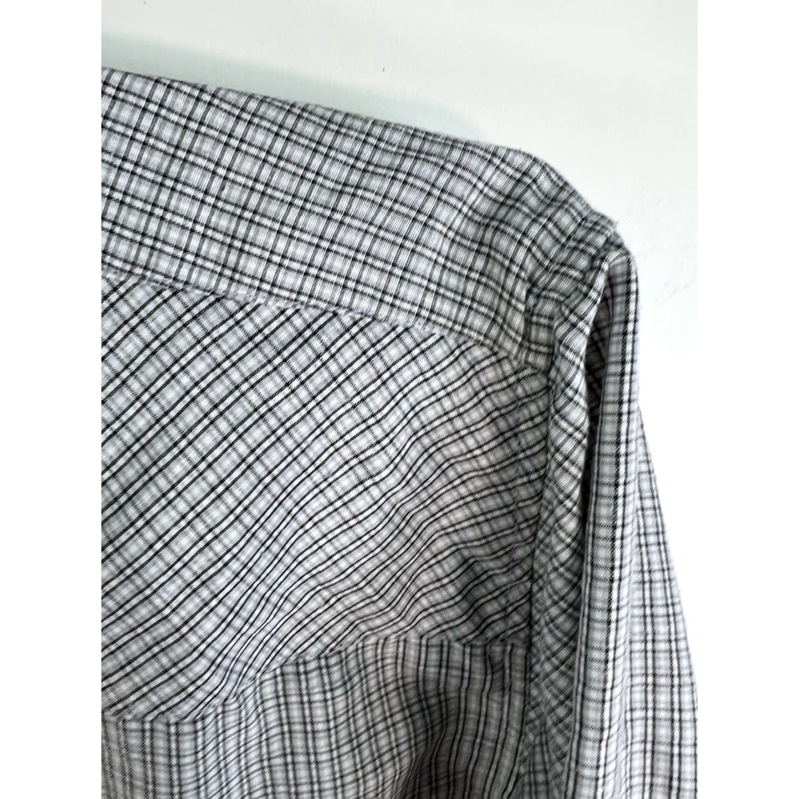 Vintage Western Pearl Snap Shirt Mens 2XL Gray Check Button-Up Long Sleeve Size US XXL / EU 58 / 5 - 2 Thumbnail