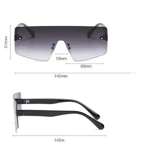 Electric Visual × Vintage Vintage rimless sunglasses Size ONE SIZE - 4 Thumbnail