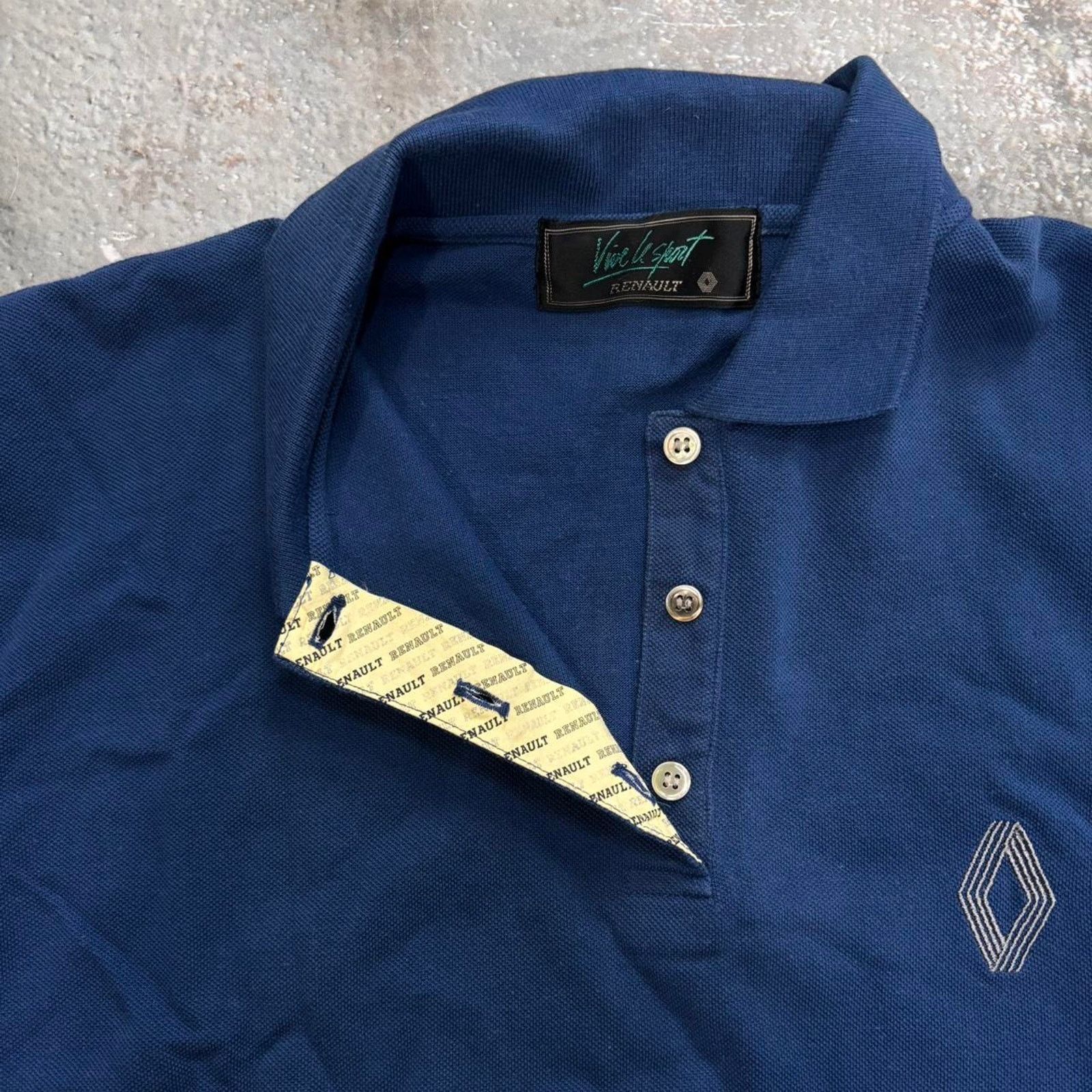 Formula 1 × Vintage Vintage 90s F1 Renault Polo Shirt! Size Medium Vive Le Sport Size US M / EU 48-50 / 2 - 2 Thumbnail