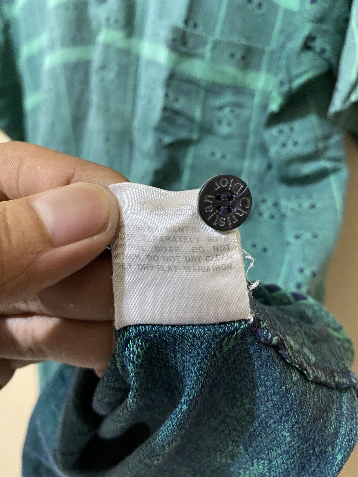 Dior 90s Christian Dior Monsieur Pattern Polo Shirt Size US L / EU 52-54 / 3 - 10 Thumbnail