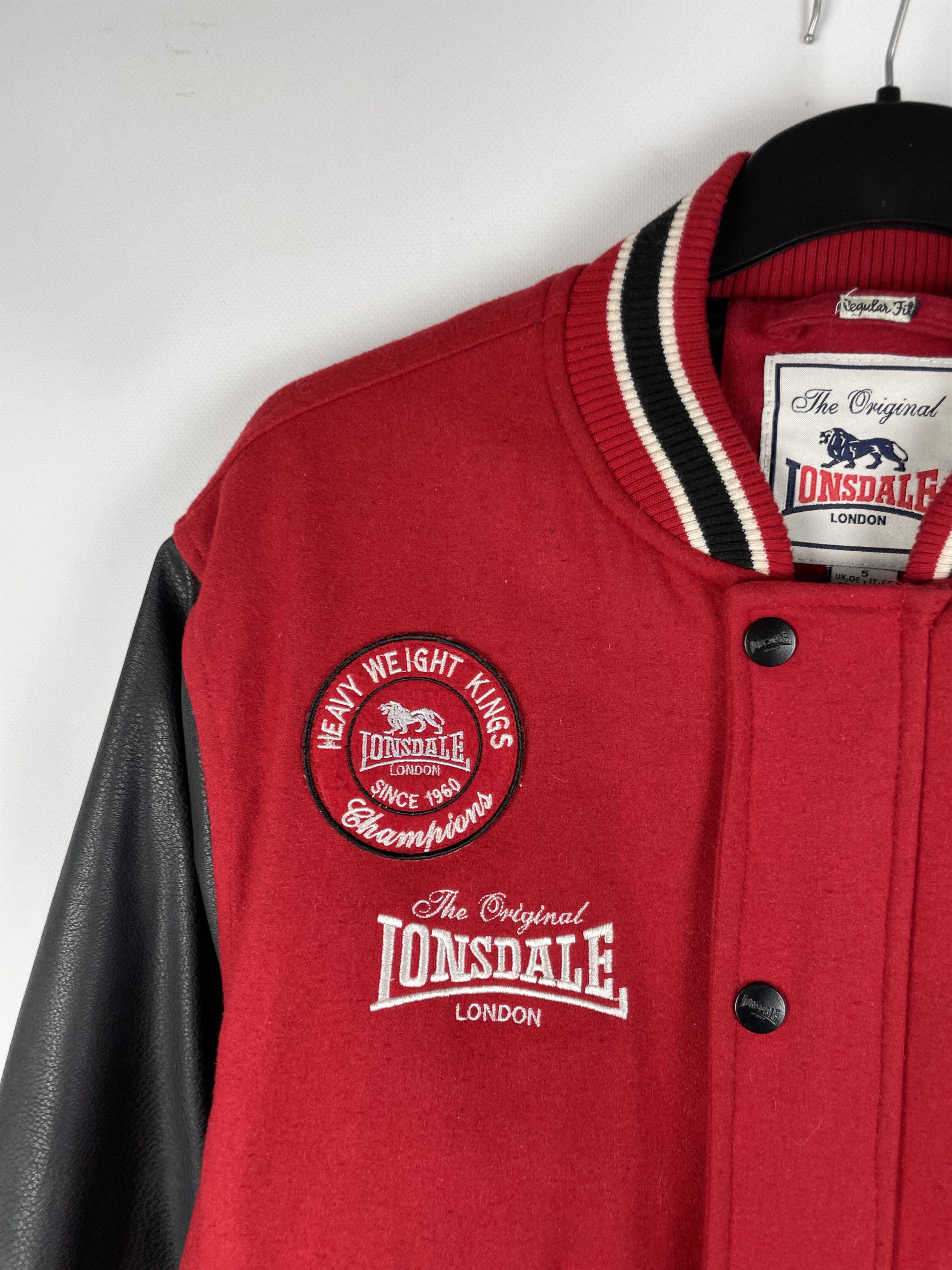 Lonsdale Vintage Lonsdale London Big Logo Bomber Jacket 90s Size US XL / EU 56 / 4 - 4 Thumbnail