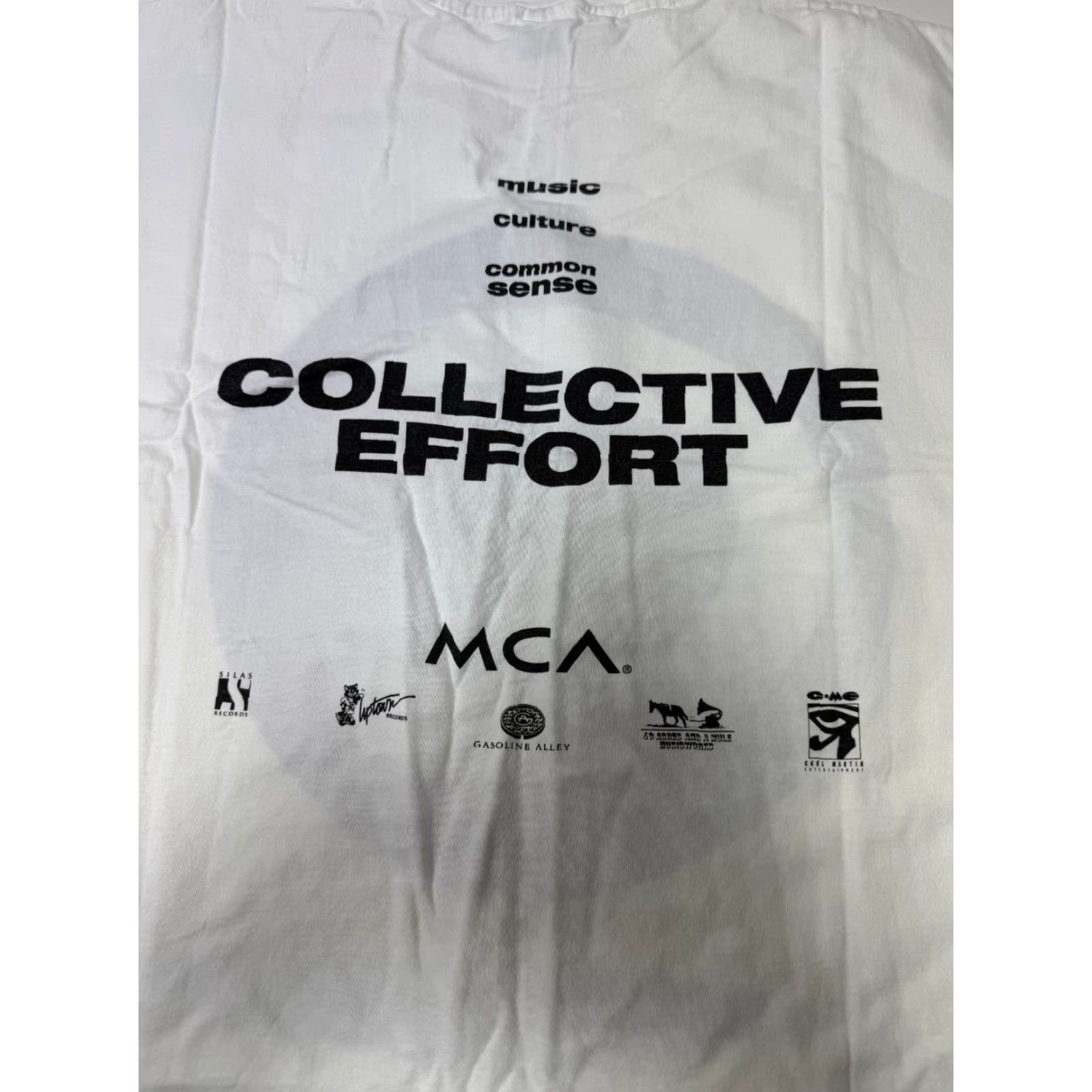 Vintage VINTAGE MCA Records Graphic Tee T-Shirt COLLECTIVE EFFORT Hip Hop White Adult XL Mens Size US XL / EU 56 / 4 - 6 Thumbnail