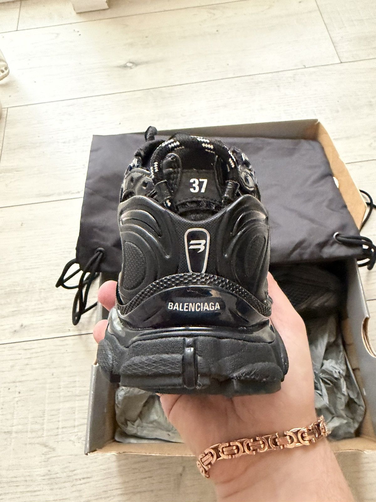 Balenciaga Balenciaga Runner Black Size US 7 / IT 37 - 4 Thumbnail