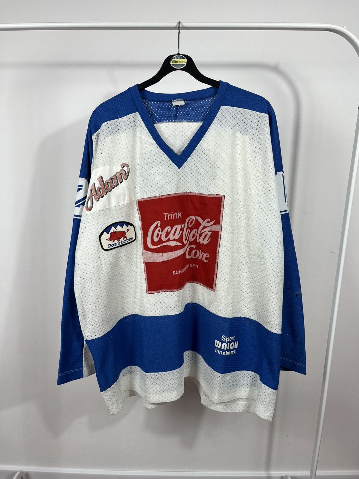 Vintage Vintage Coca-Cola Ice Hockey Jersey Innsbruck #12 Size US XL / EU 56 / 4 - 1 Thumbnail
