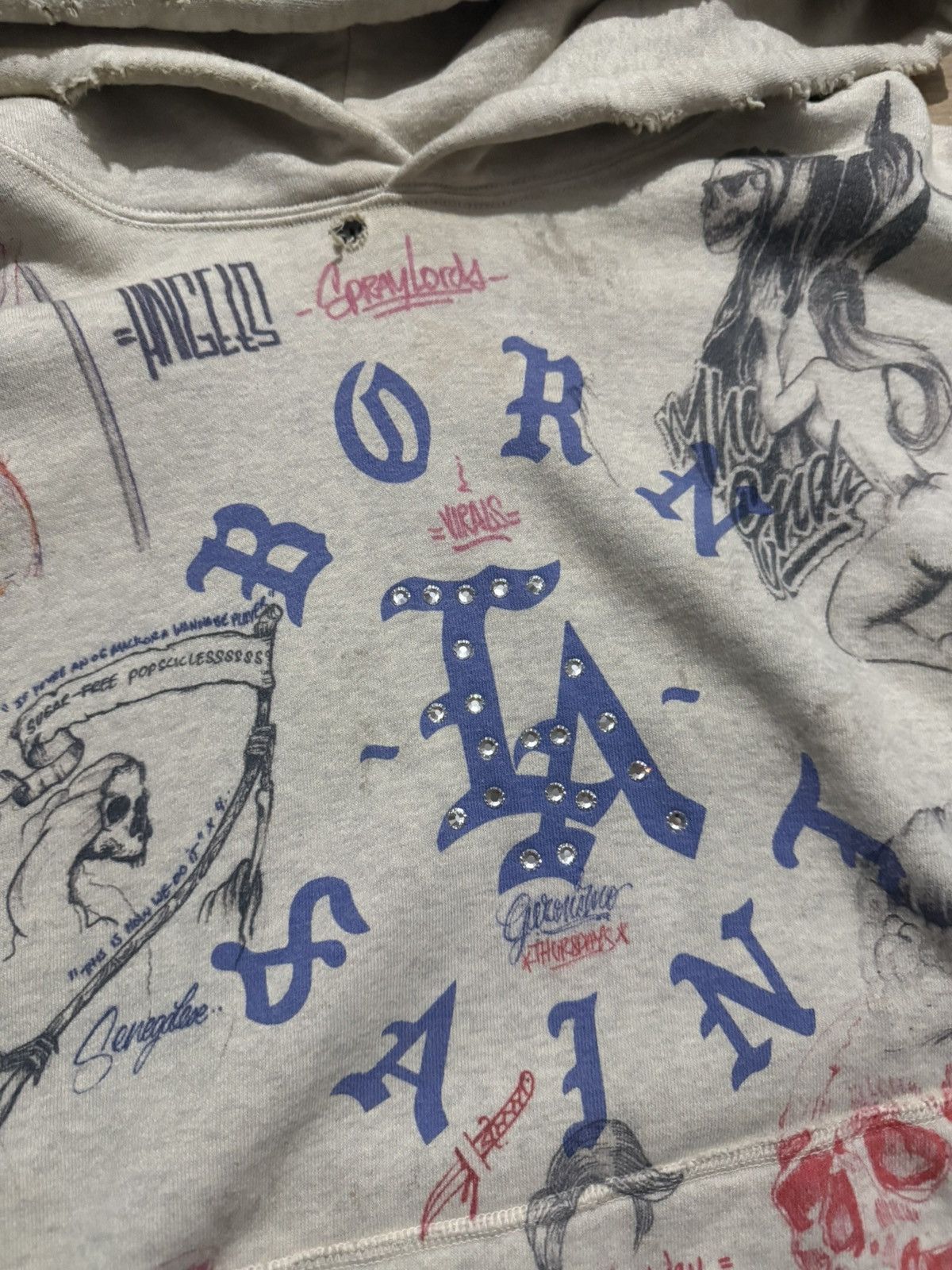 Born X Raised × Saint Michael Saint Michael x Born X Raised All Over Graffiti Hoodie XL Size US XL / EU 56 / 4 - 2 Thumbnail