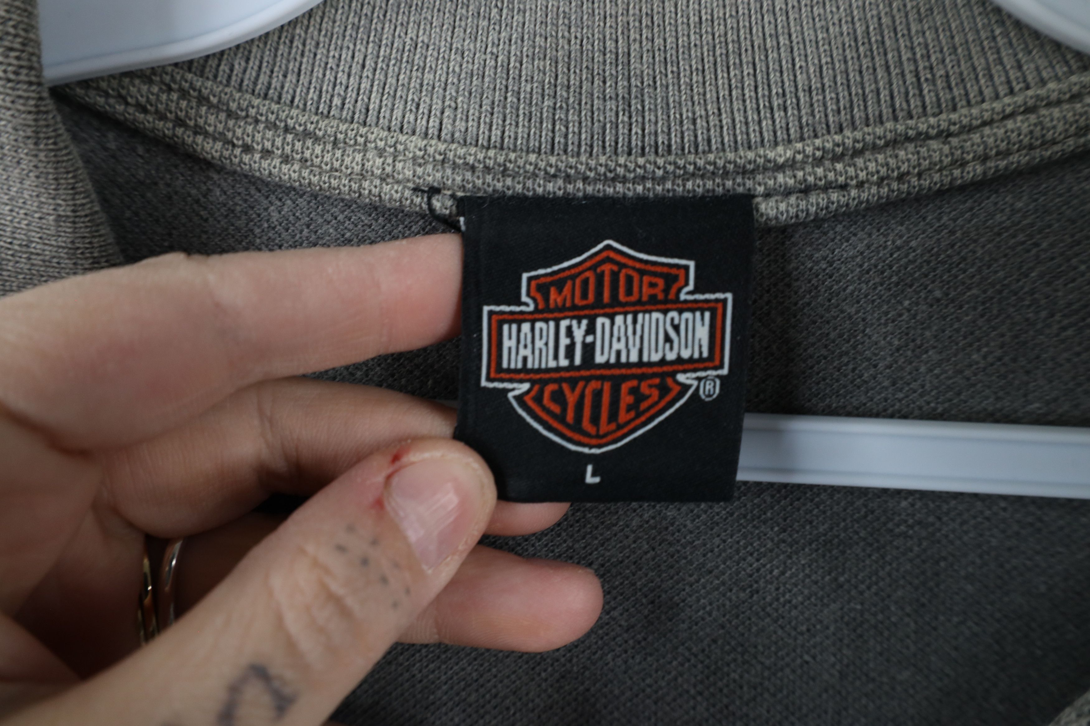Vintage Vintage Y2K 2000 Harley Davidson Spell Out Puerto Rico Polo Size US L / EU 52-54 / 3 - 9 Thumbnail