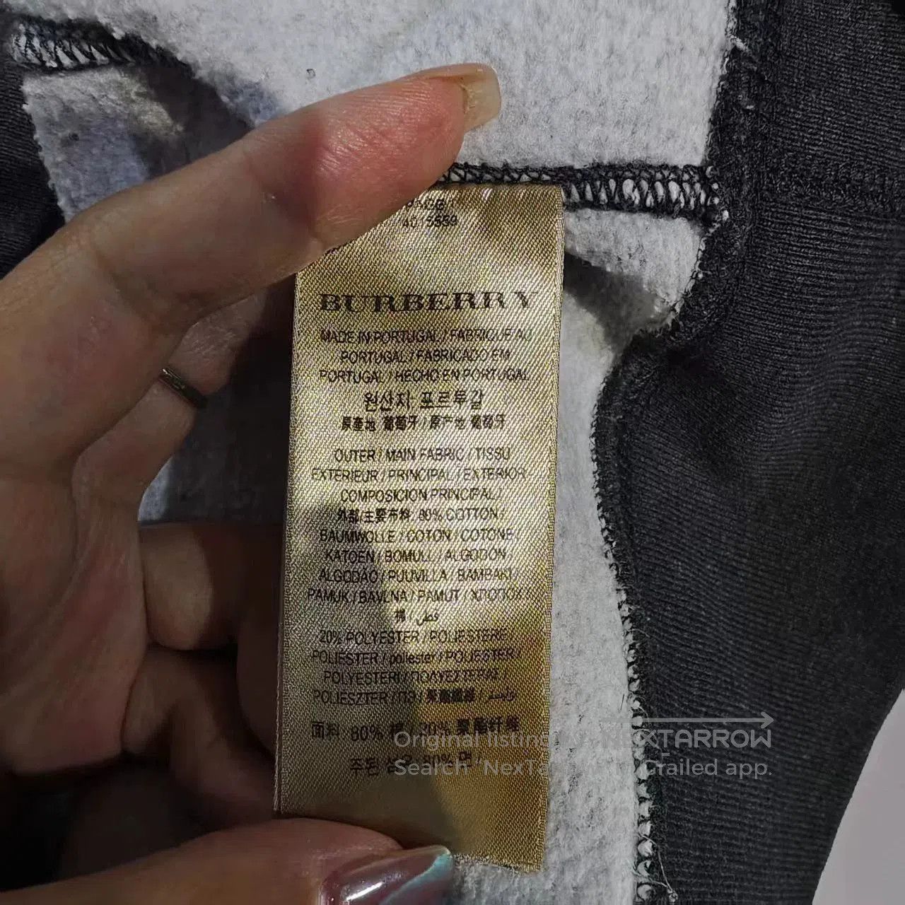 Burberry burberry dark gray embroidered hoodie jacket. Size US XL / EU 56 / 4 - 7 Thumbnail