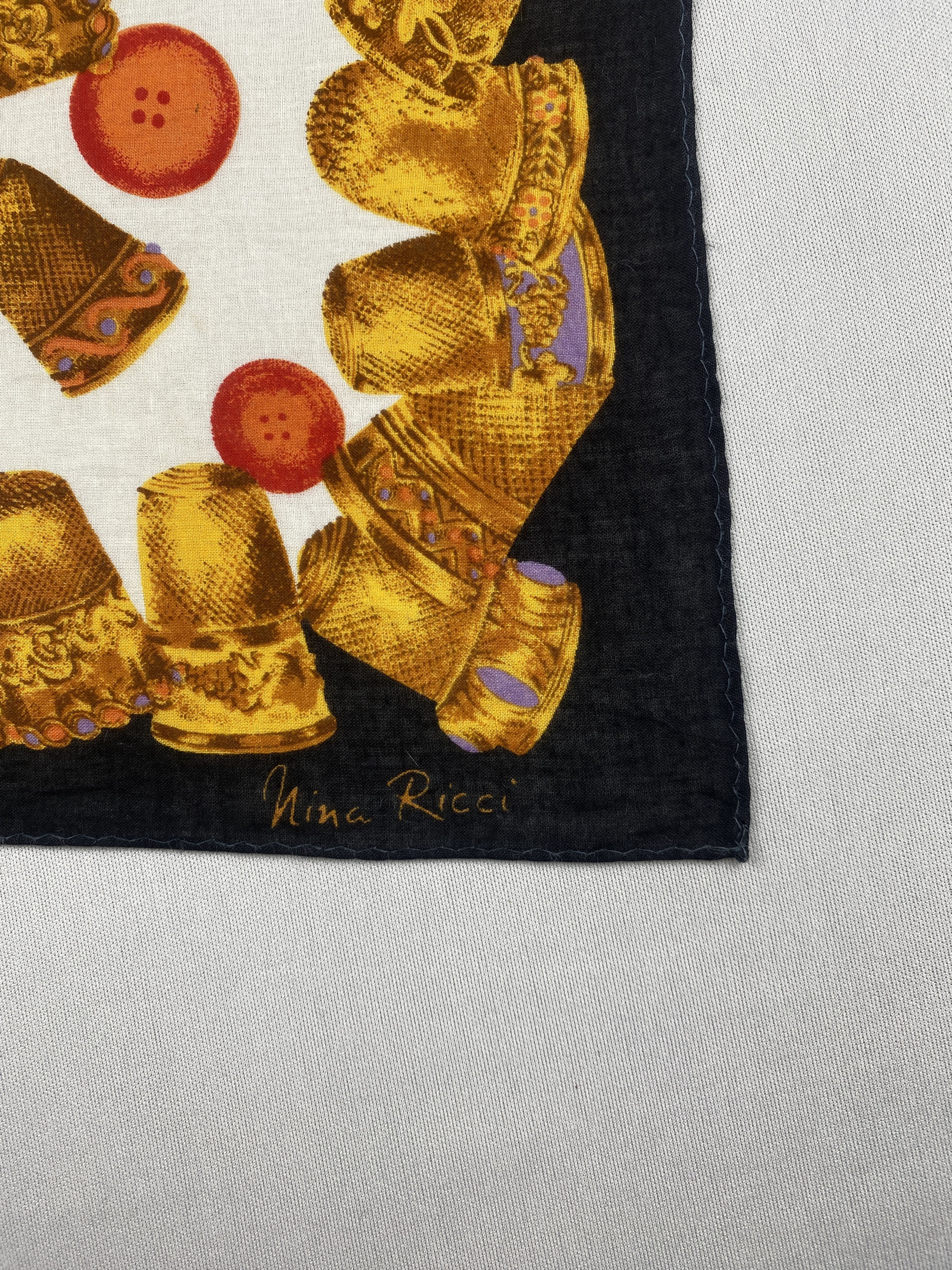 Other Vintage Nina Ricci Handkerchief Pocket Square Bandana Size ONE SIZE - 5 Thumbnail