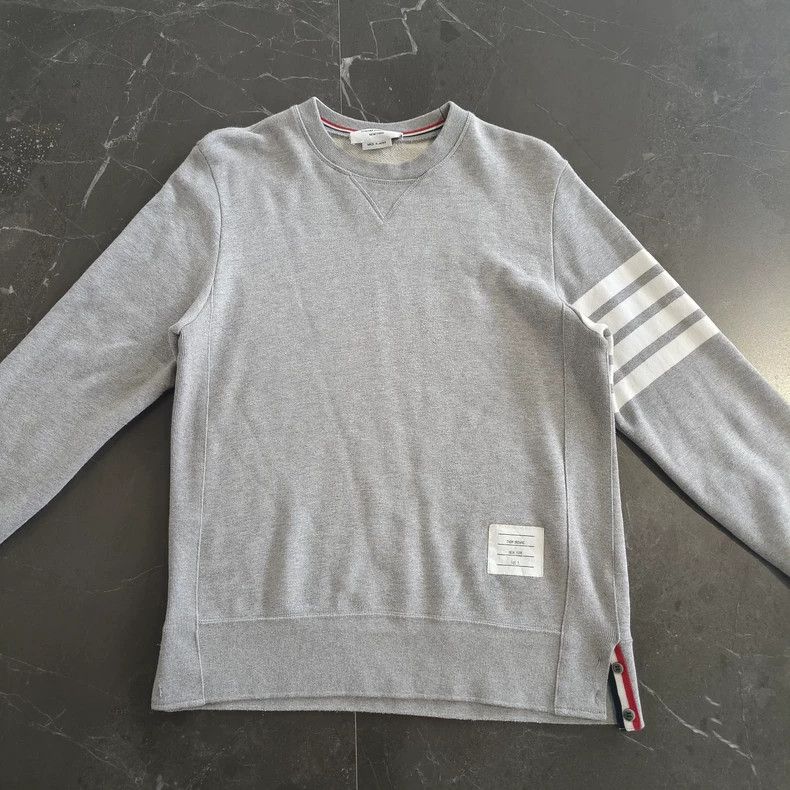 Thom Browne Thom Browne Round collar grey hoodie Size US M / EU 48-50 / 2 - 1 Thumbnail