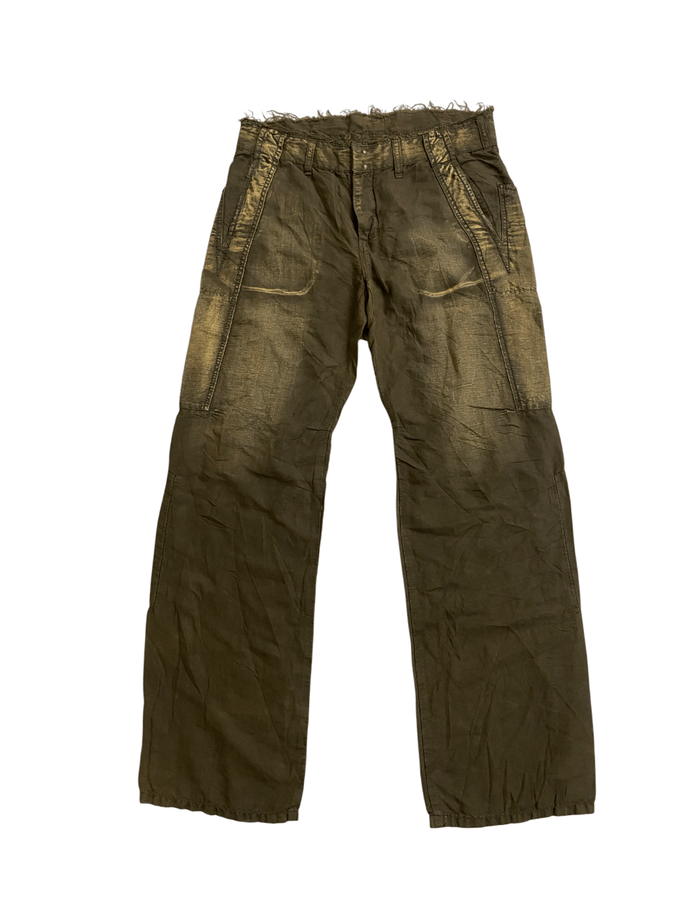 Marithe + Francois Girbaud 2006 MFG Brown Wash Baggy Loose Jeans Size US 34 / EU 50 - 1 Thumbnail