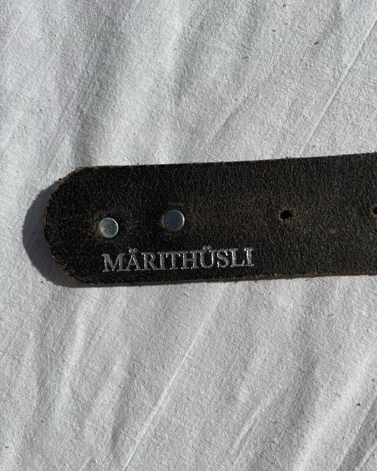 Leather Vintage Marithusli Leather Belt Size ONE SIZE - 7 Thumbnail
