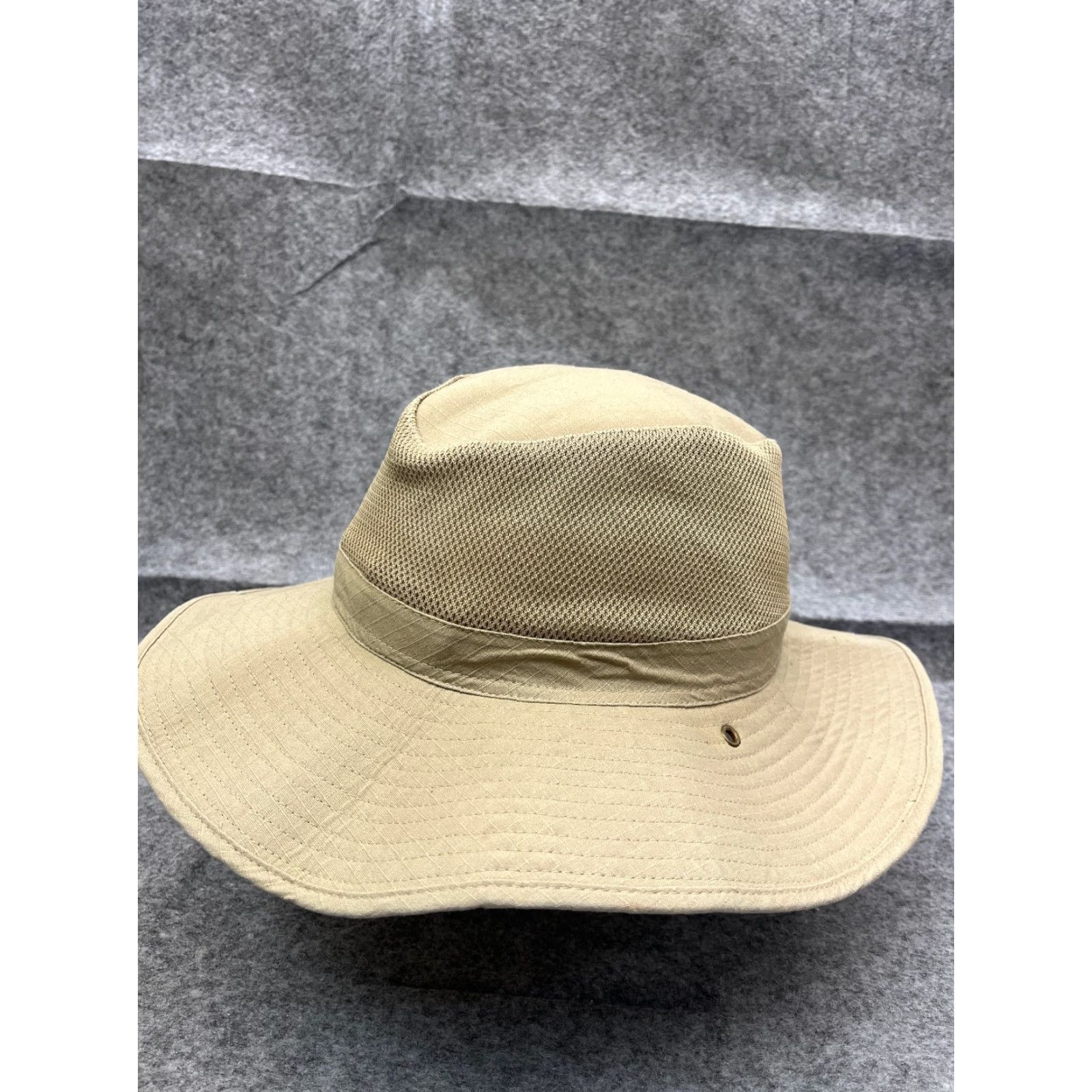 Vintage Goldoast Sunwear Bucket Hat Adult One Size Beige 100% Cotton Camp Beach Hat/Cap Unisex Adults Beige Bucket Hat 100% Cotton Summer Beach Camp Outdoor Size ONE SIZE - 4 Thumbnail