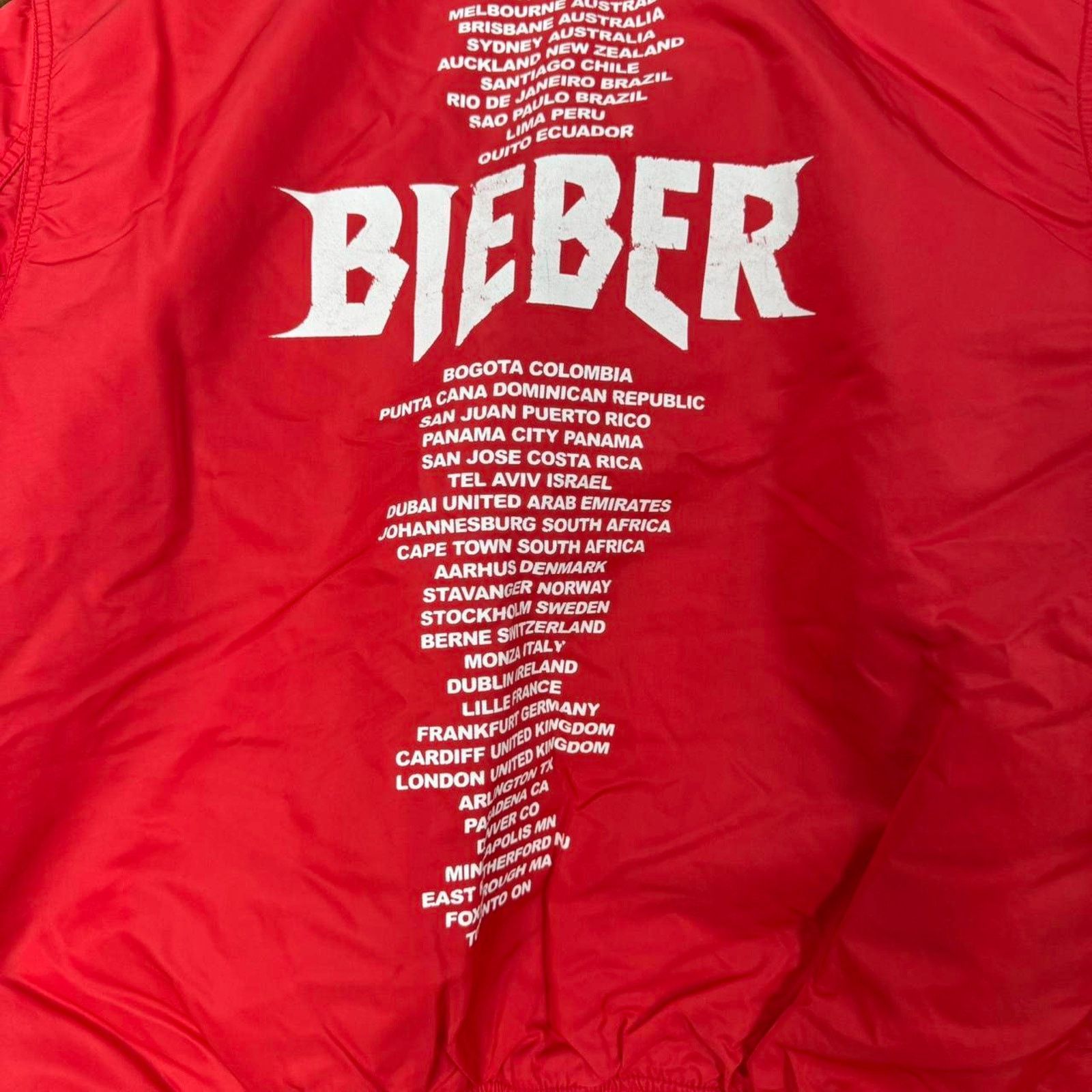 Other 2017 Justin Bieber Team Tour Jacket Red Size US S / EU 44-46 / 1 - 7 Thumbnail