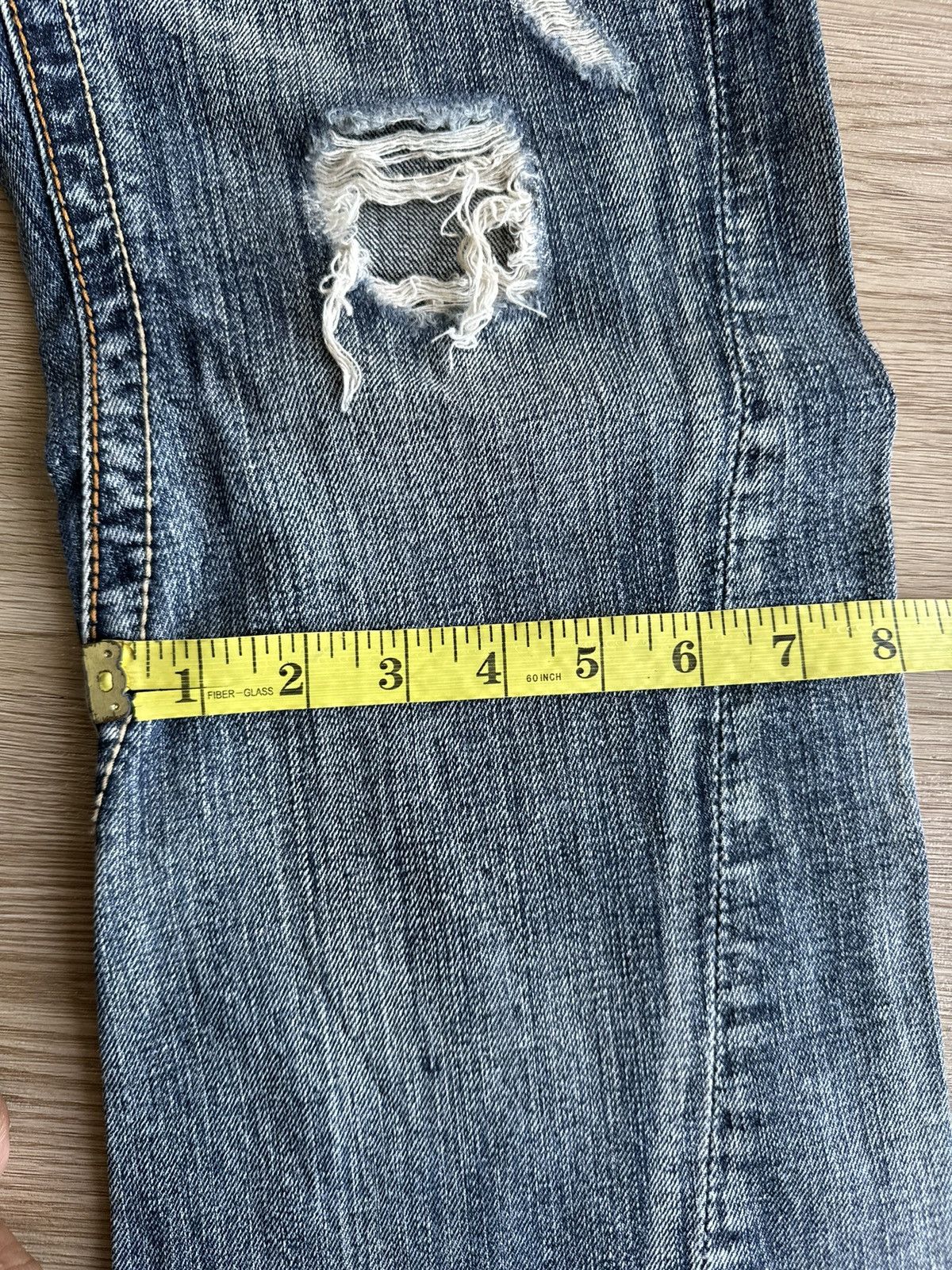 Japanese Brand XX Semantic Design Snake Skin Laces Riot Punk Flared Denim Size US 34 / EU 50 - 20 Thumbnail