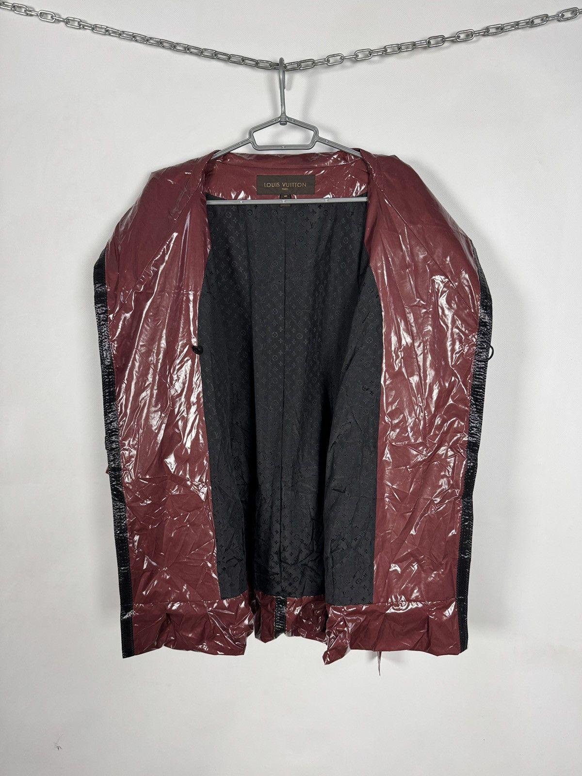 Louis Vuitton Louis Vuitton Vintage Glossy Coated Trench Jacket Belted Size S / US 4 / IT 40 - 8 Thumbnail
