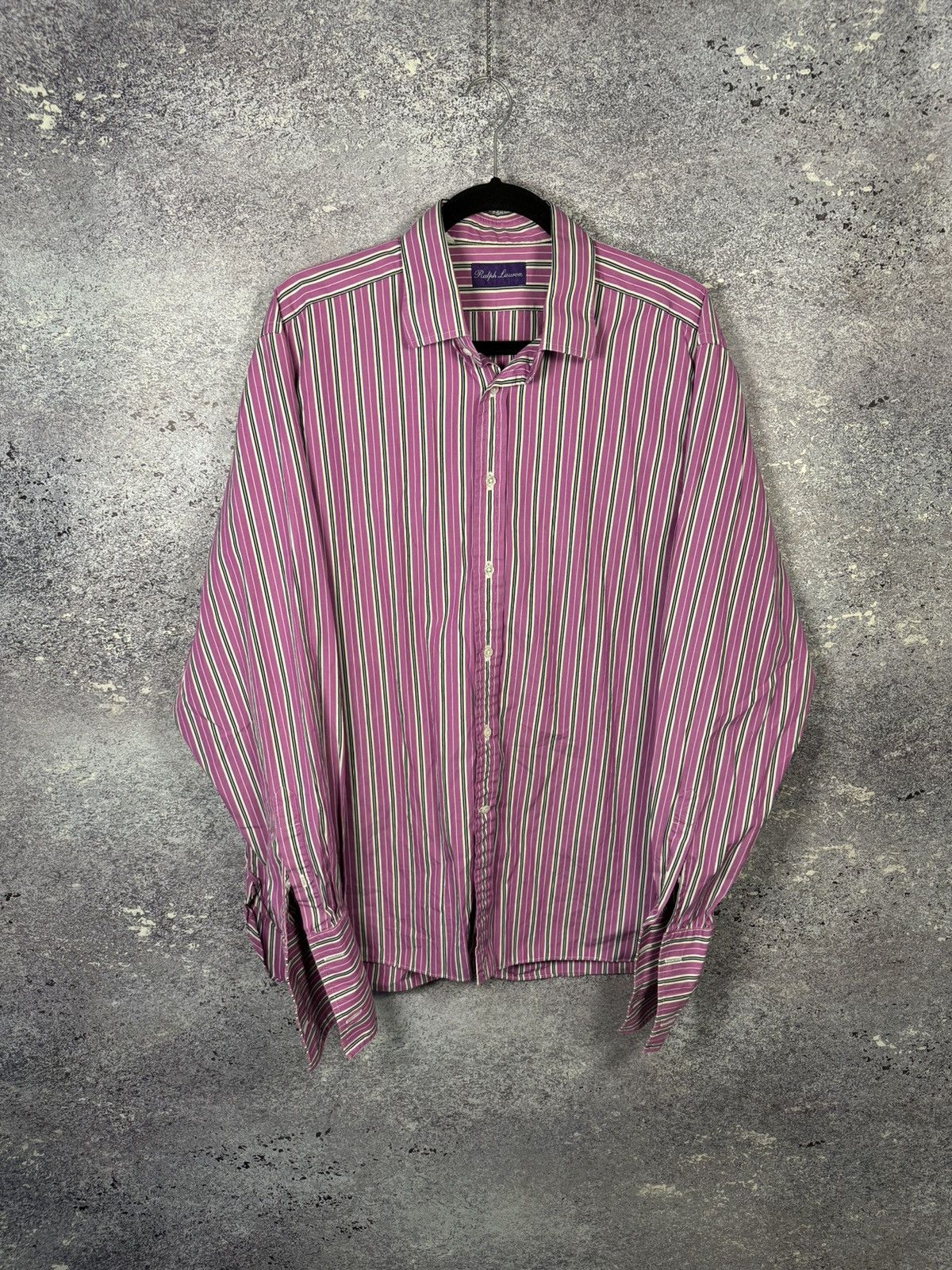 Ralph Lauren Purple Label Ralph Lauren Purple Label Striped Shirt Button Up Men’s 17 Size US XL / EU 56 / 4 - 1 Thumbnail