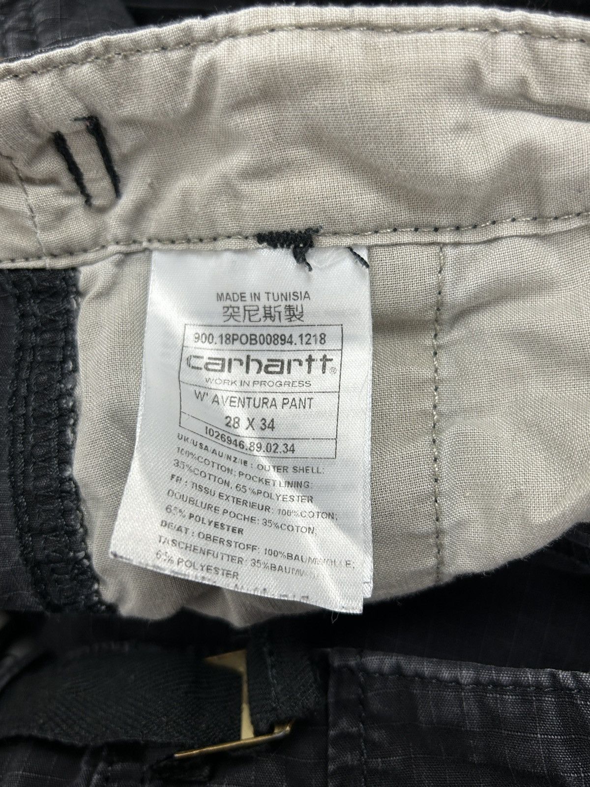 Carhartt Vintage Carhartt WIP W' Aventura Cargo Pants Size 28x34 Size 28" / US 6 / IT 42 - 9 Thumbnail