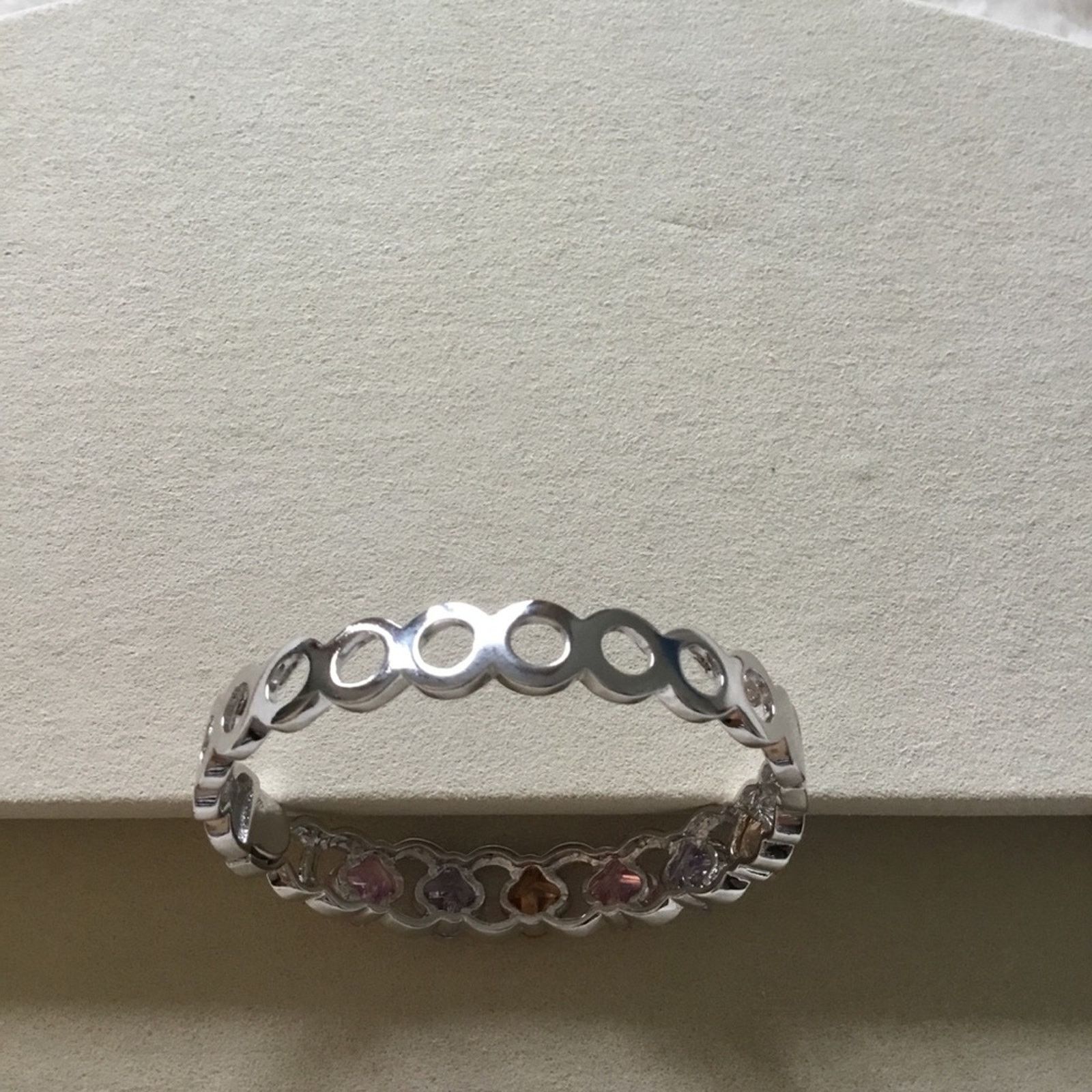 Other Silver Multi-Crystal Bracelet Size ONE SIZE - 6 Thumbnail