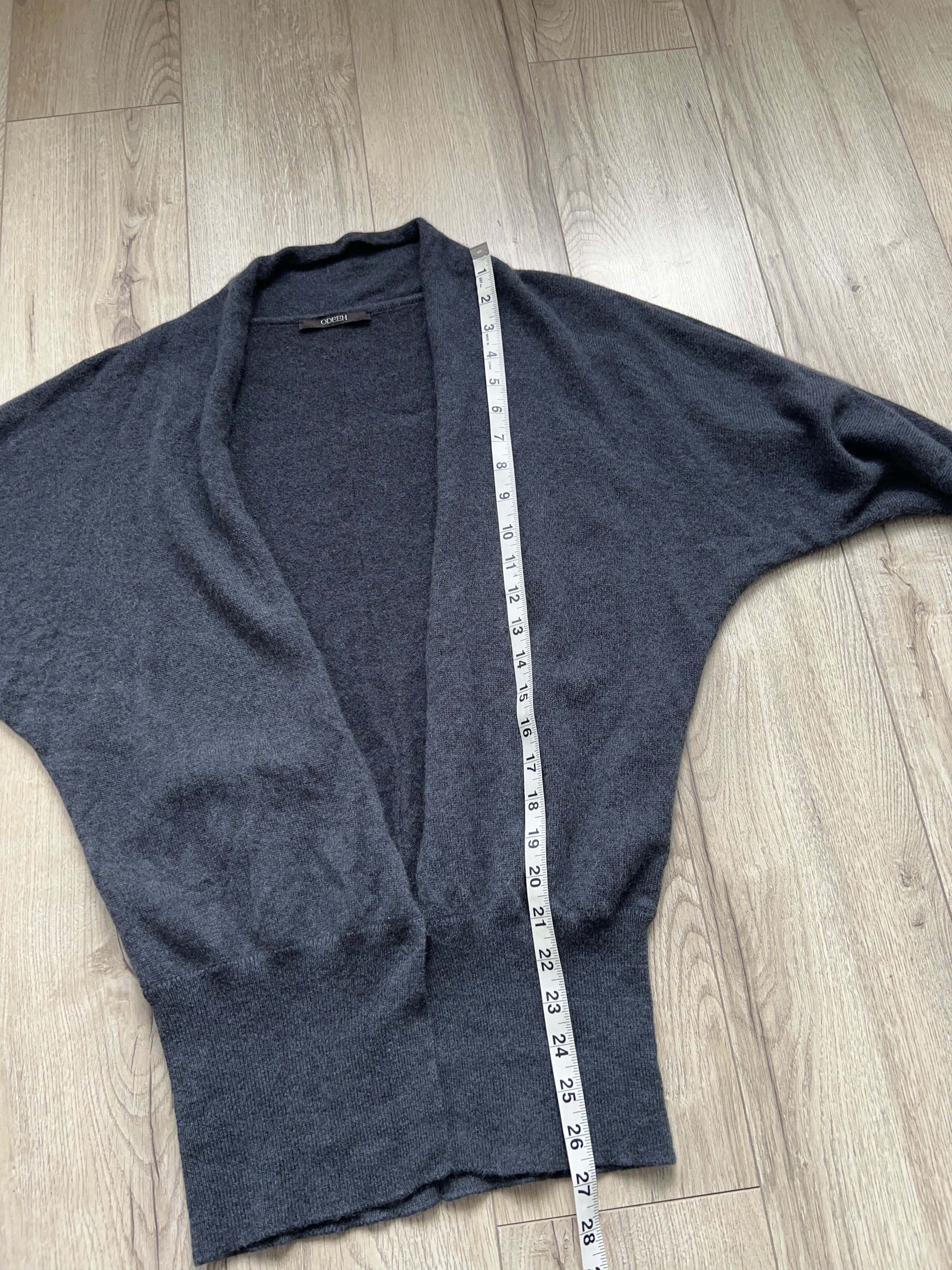Designer ODEEH One Button Gray Sweater Long Sleeve Size DE 36 / S Size M / US 6-8 / IT 42-44 - 12 Thumbnail