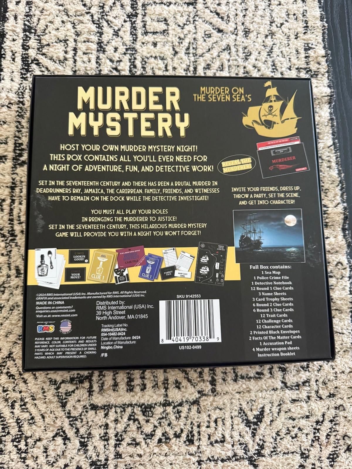Other Murder Mystery Party Roleplay Game Murder On The Seven Sea’s Size ONE SIZE - 2 Thumbnail