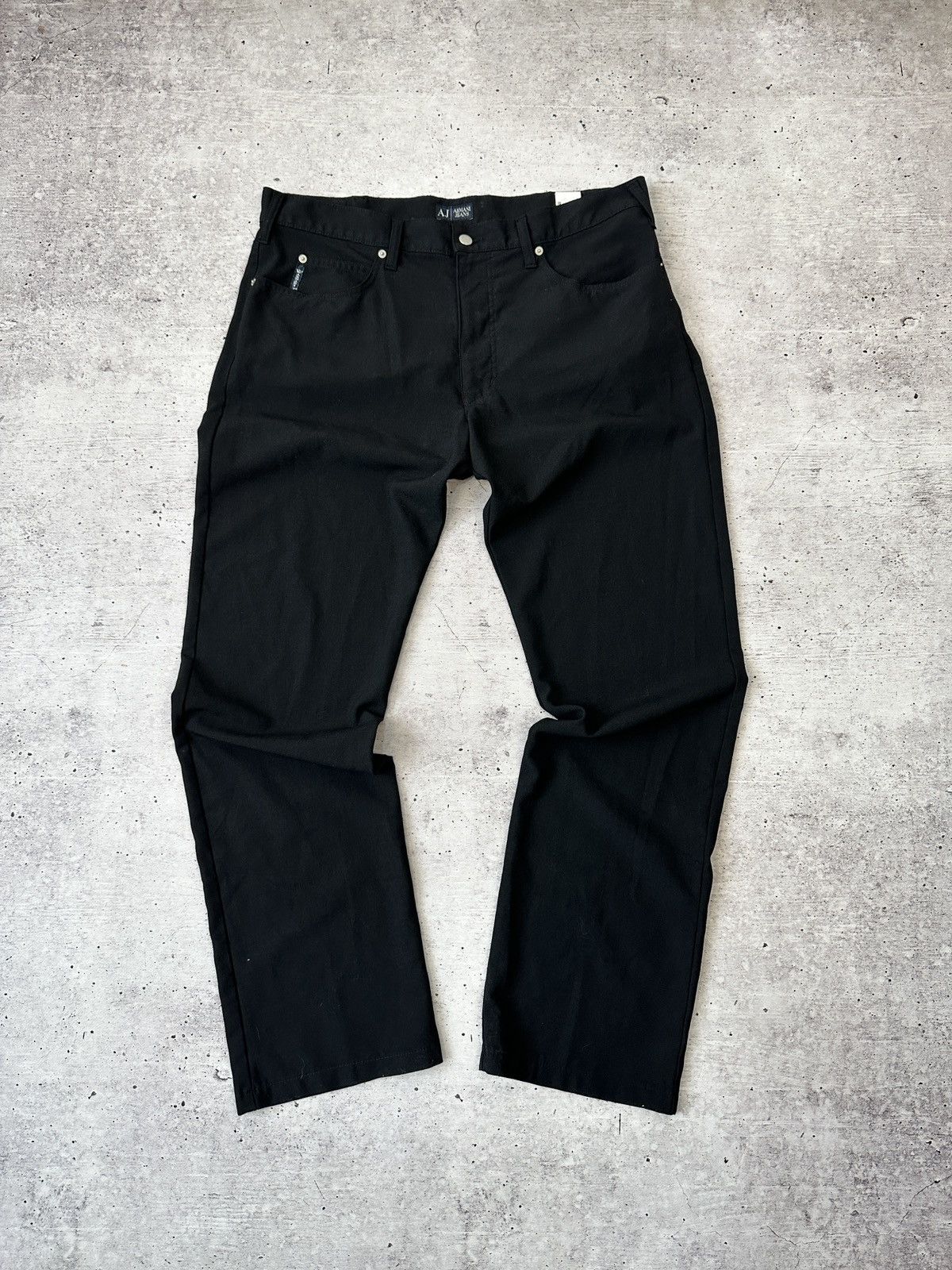 Armani Jeans AJ Black Comfort Fit Trousers / Jeans Size 40