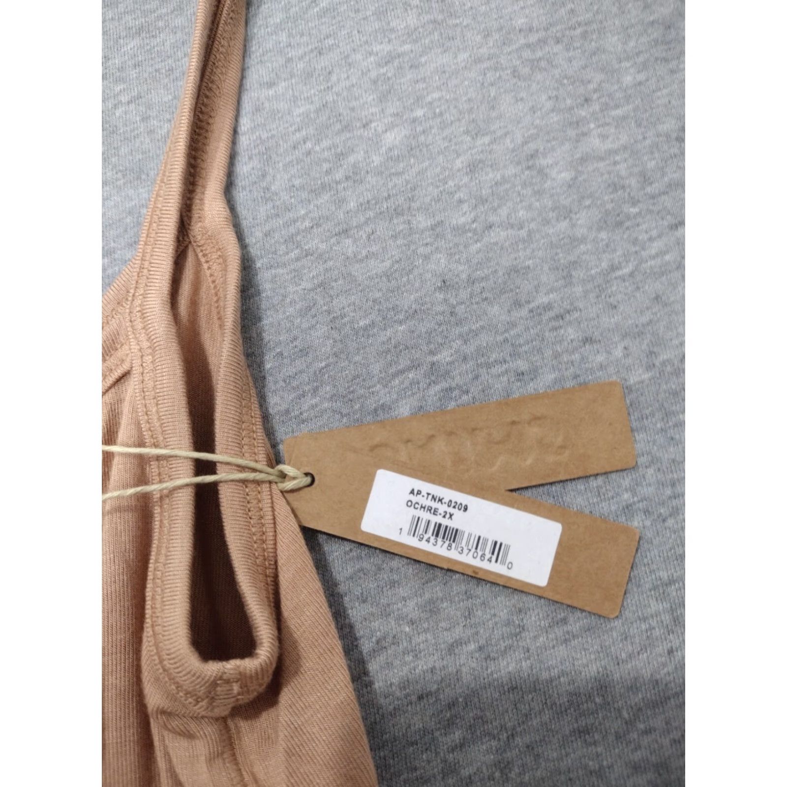 SKIMS SKIMS Sleepwear Tank Women Plus 2X Ochre Lightweight Sleeveless Cami Square Neck Sleep Tank AP-TNK-0209 Size ONE SIZE - 5 Thumbnail